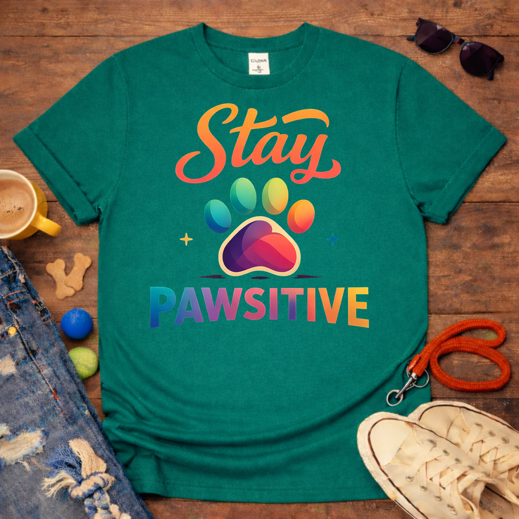Stay PAWsitive T-Shirt