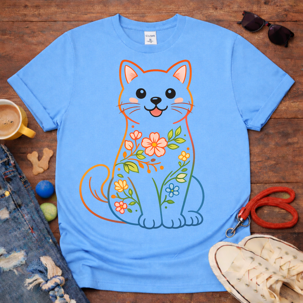 😻🌼Flower Cat T-Shirt🌼😻