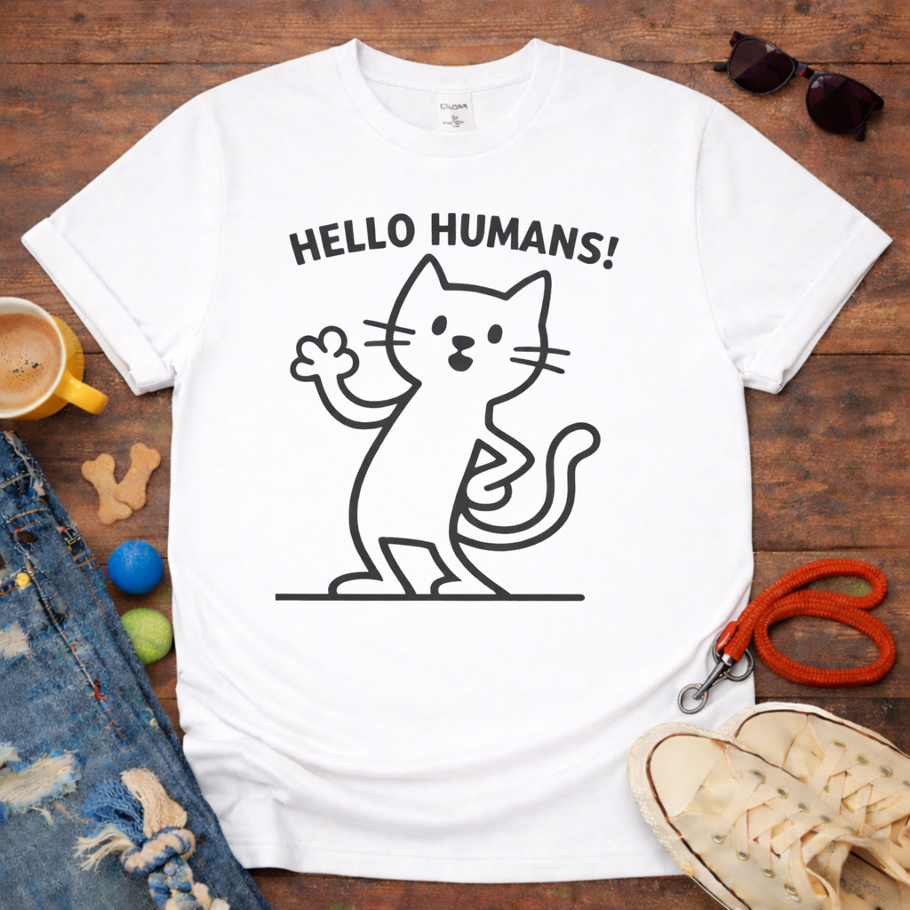 👋😺Hello Humans T-Shirt😺👋