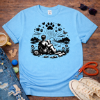 Dog and Me looking at the sun T-Shirt