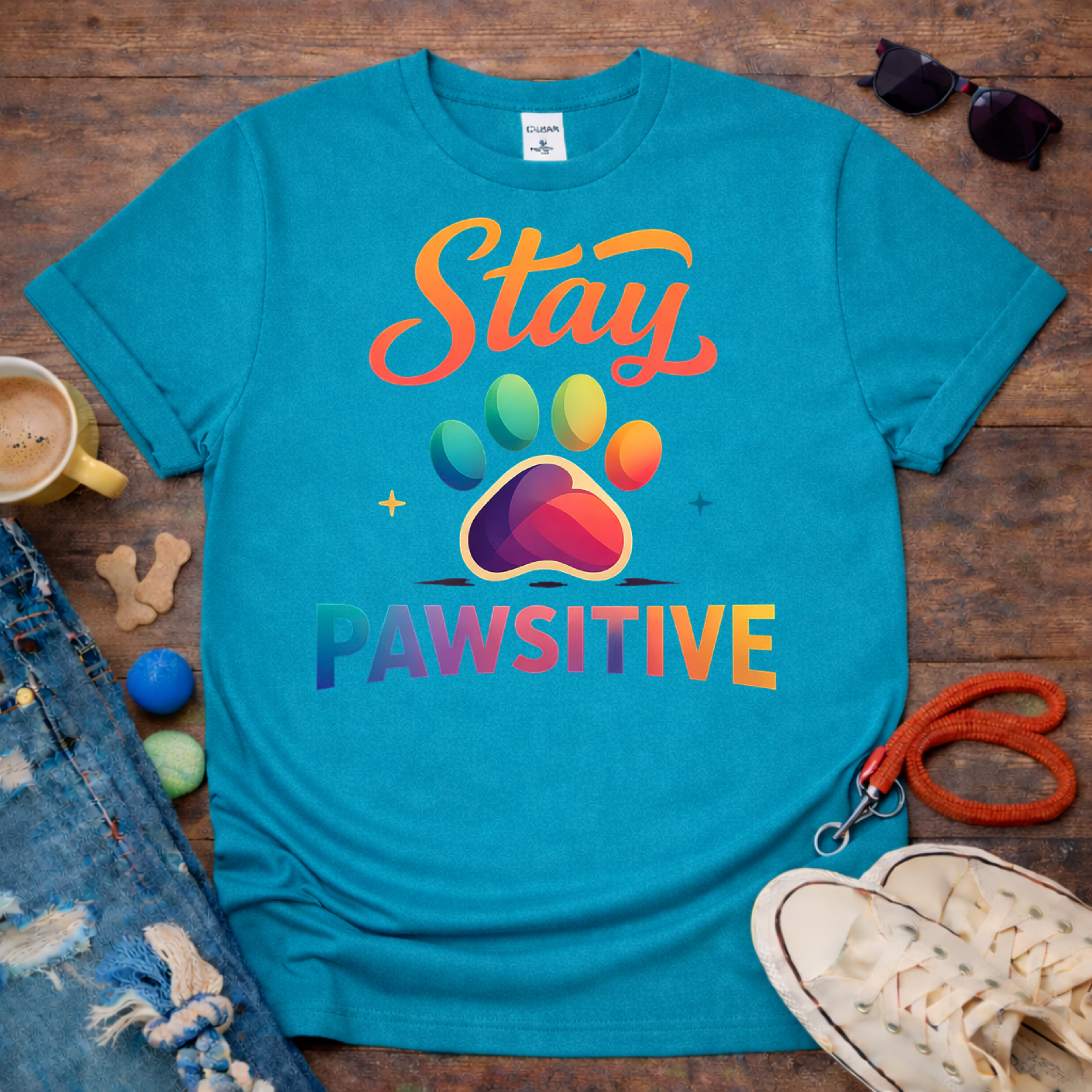 Stay PAWsitive T-Shirt