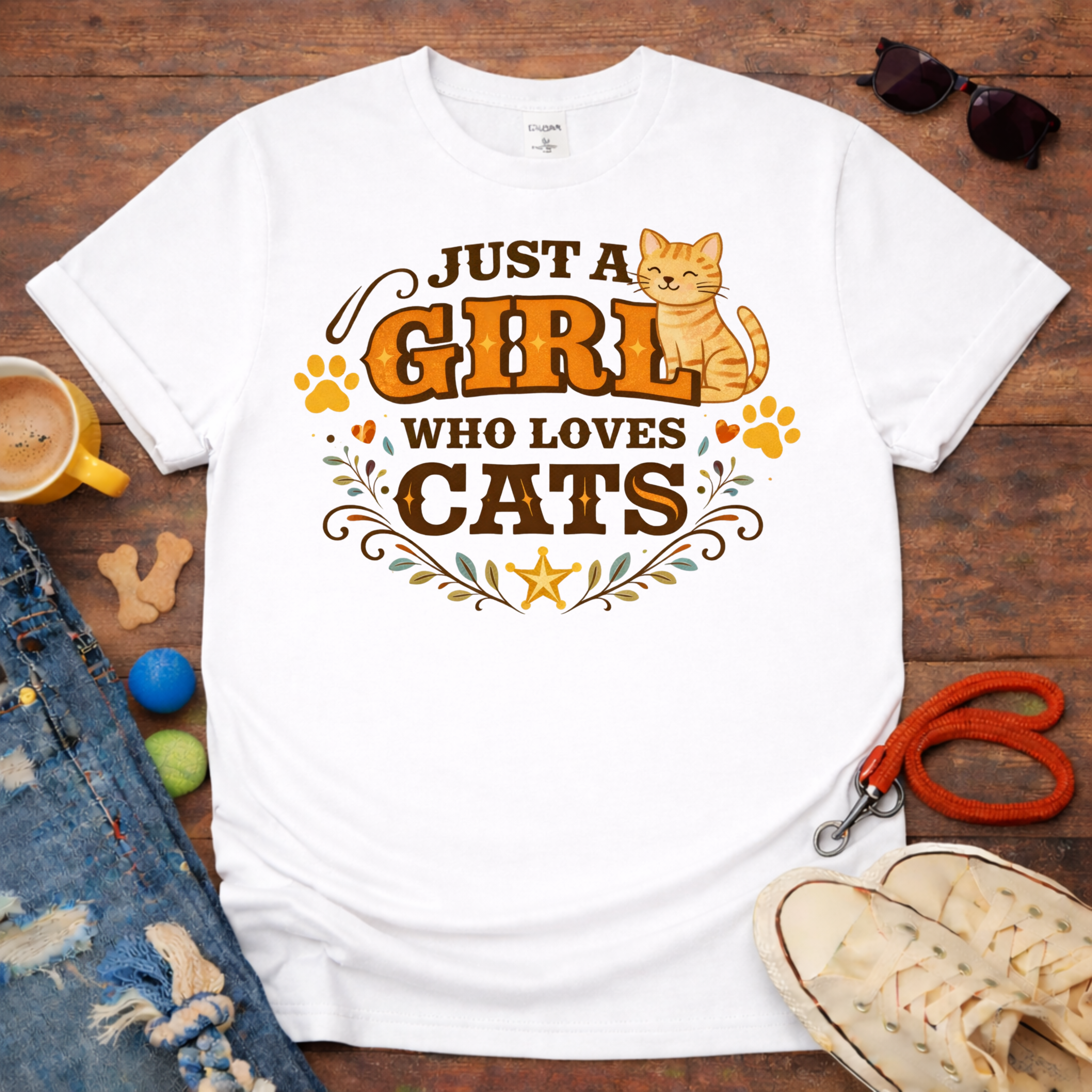 Girls Who Loves Cats II T-Shirt