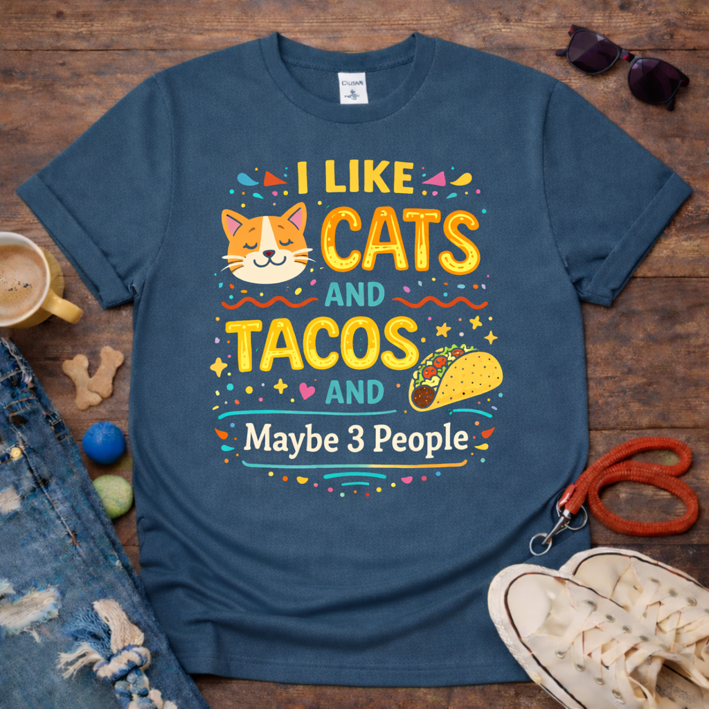😻Love Cats and Tacos T-Shirt😻