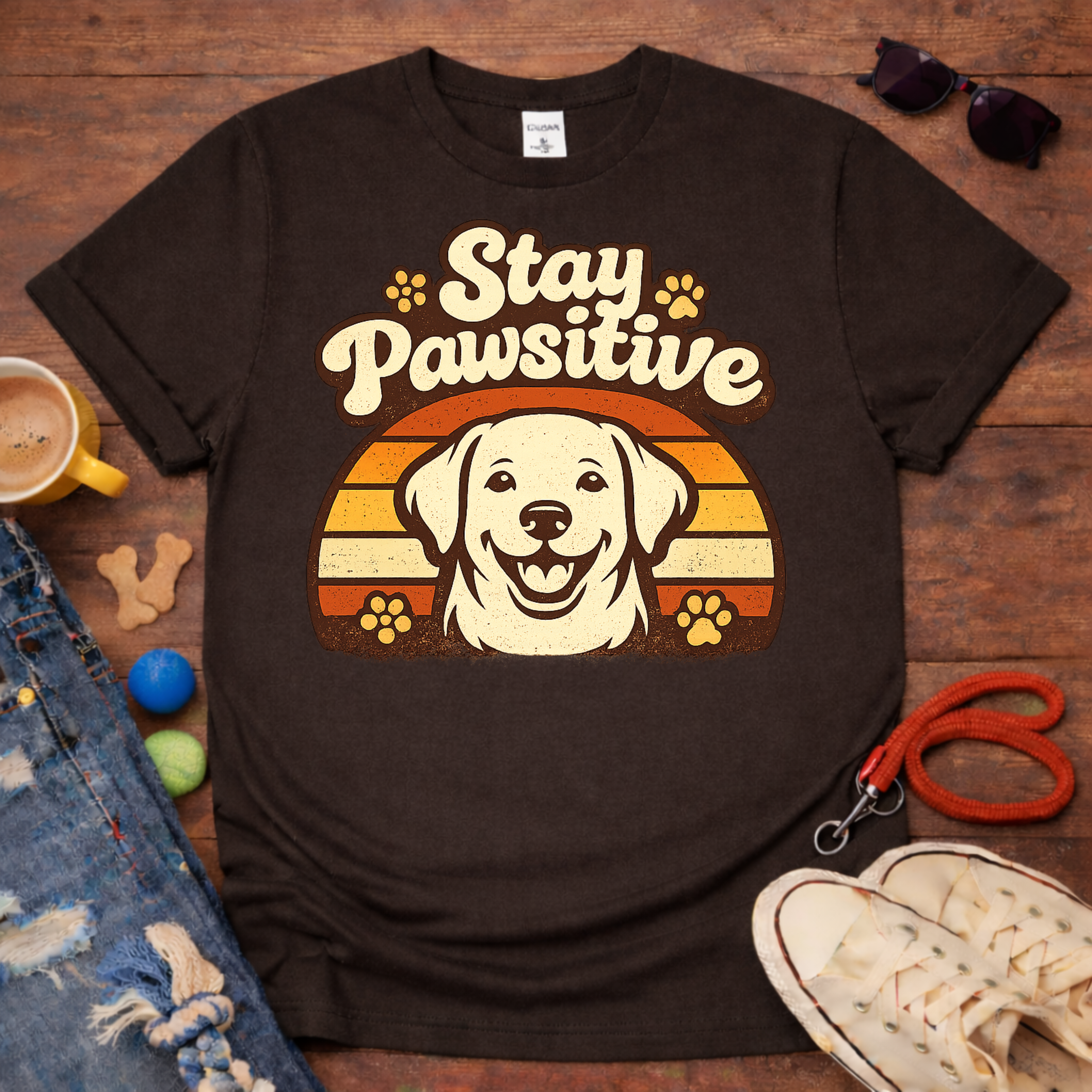 😊🐾Stay Pawsitive T-Shirt🐾😊