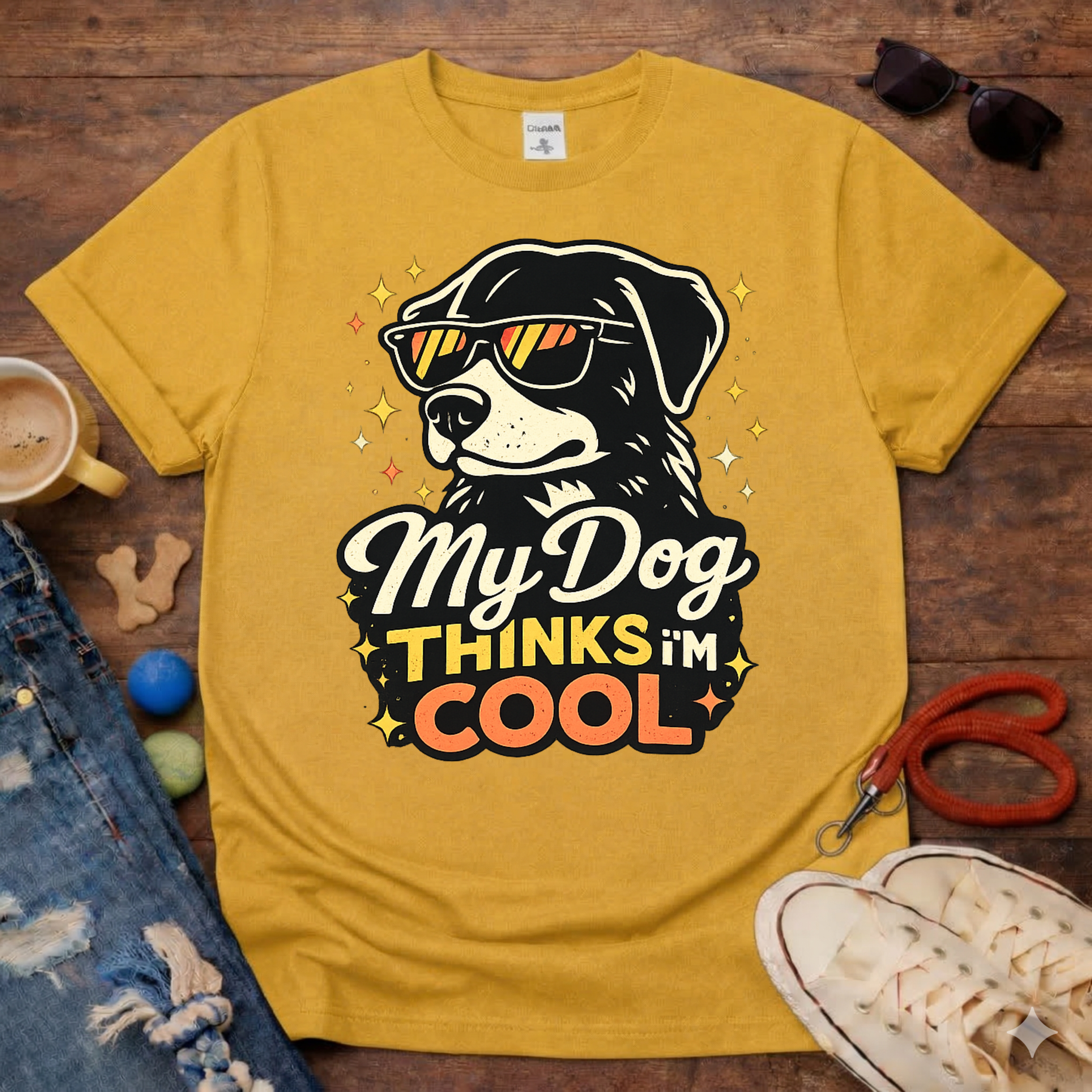 😎🐾My Dog thinks that I am COOL T-Shirt🐾😎