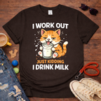 Cat drinking milk T-Shirt