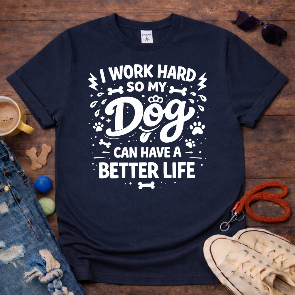 🦴🐕I work hard for my dog T-Shirt🦴🐕