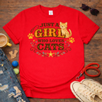 Girl who Loves Cats T-Shirt