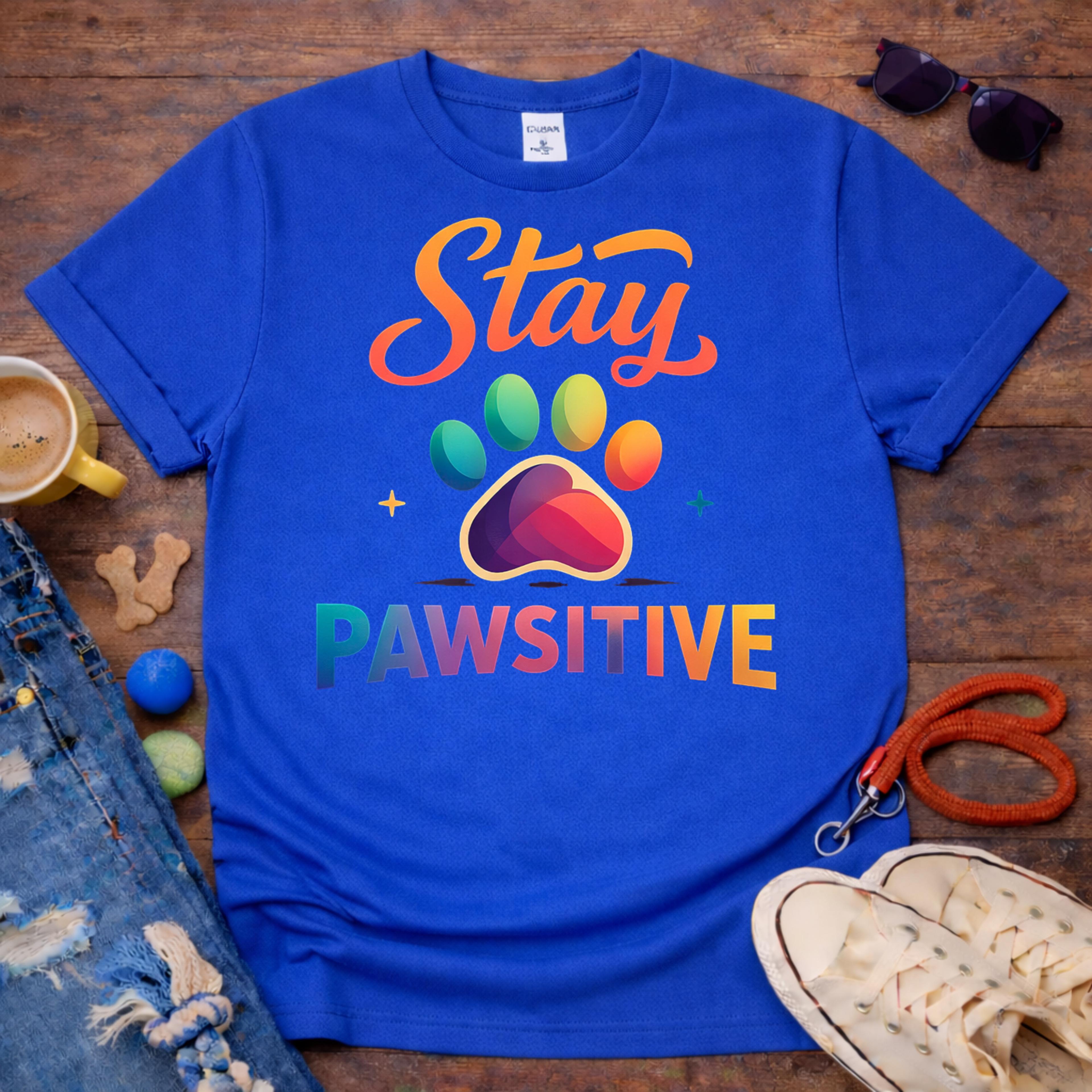 Stay PAWsitive T-Shirt
