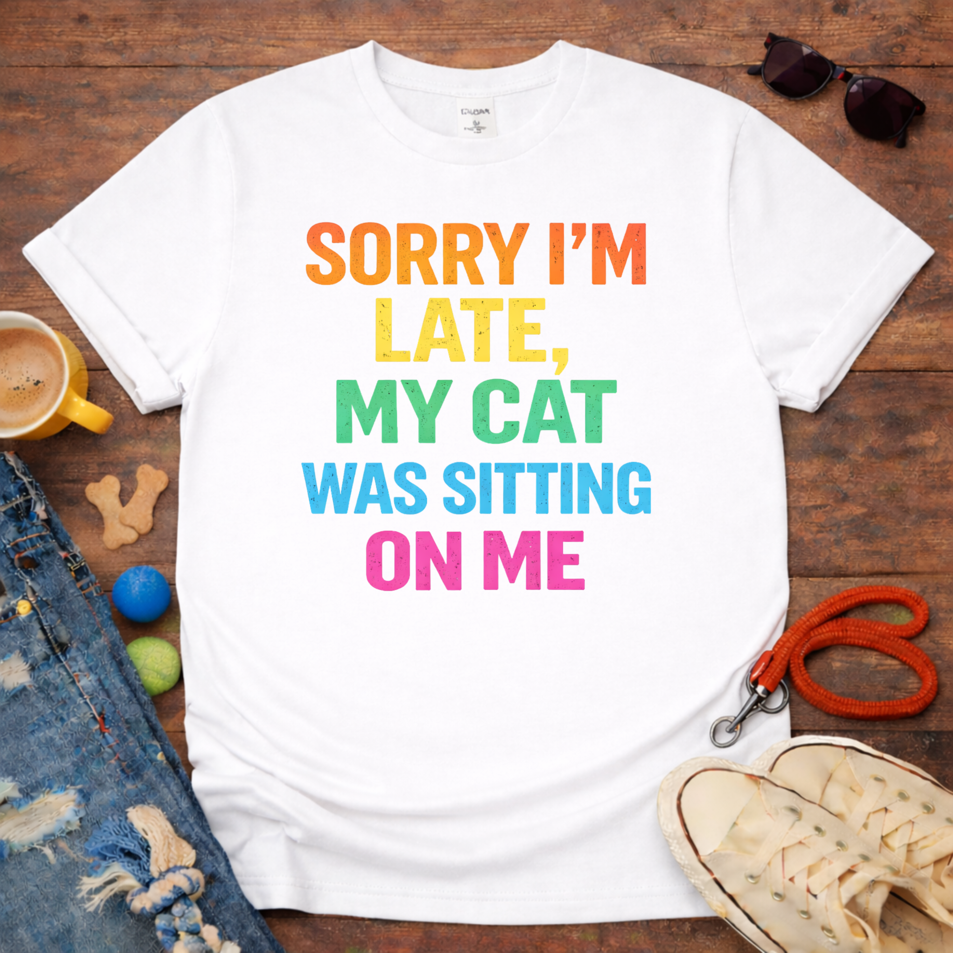 My Cat Sitting on Me T-Shirt