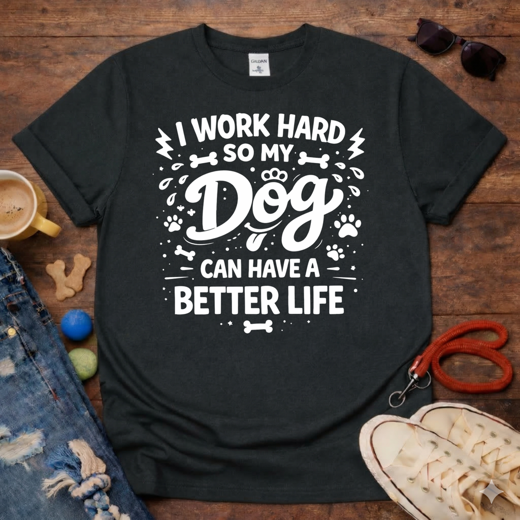 🦴🐕I work hard for my dog T-Shirt🦴🐕
