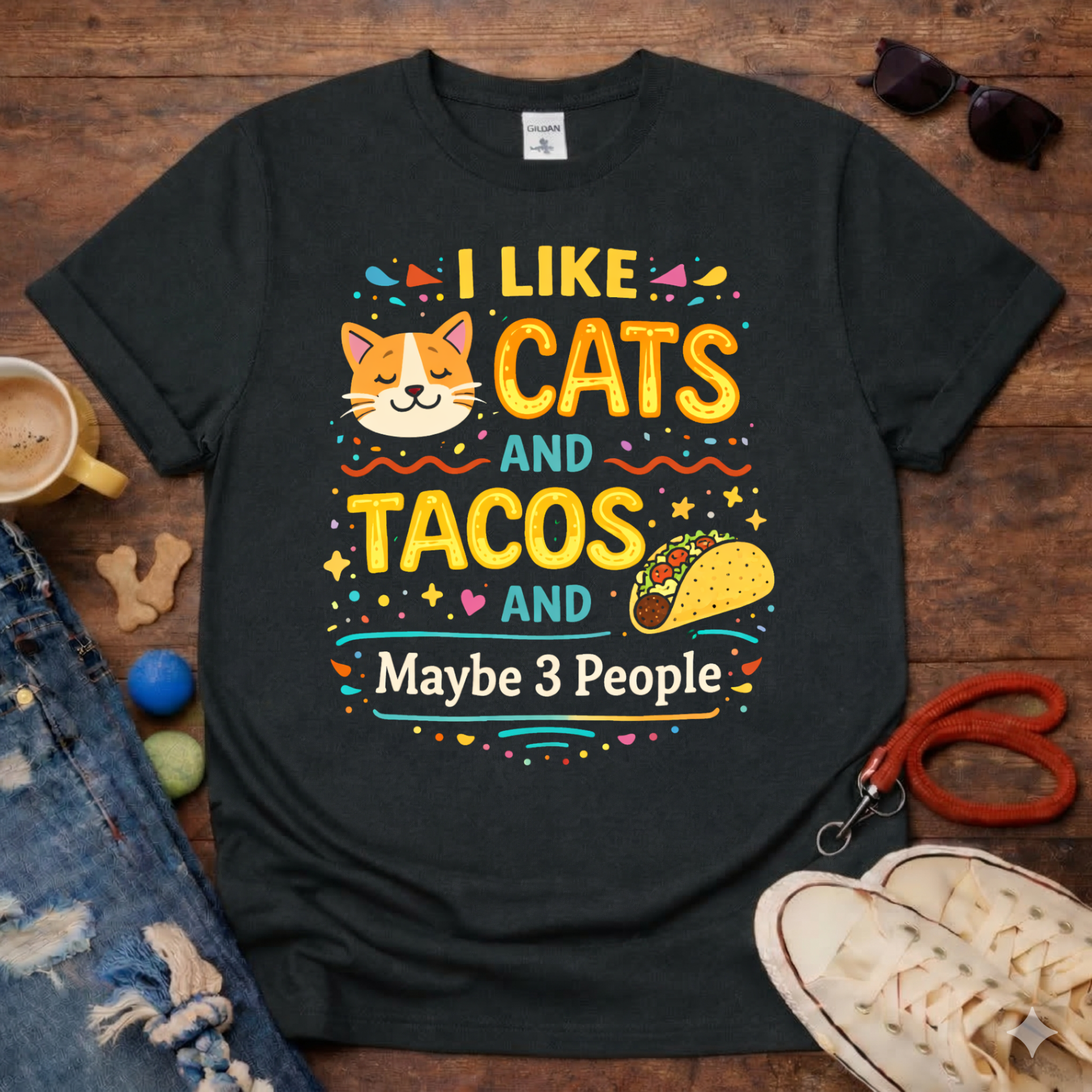 😻Love Cats and Tacos T-Shirt😻