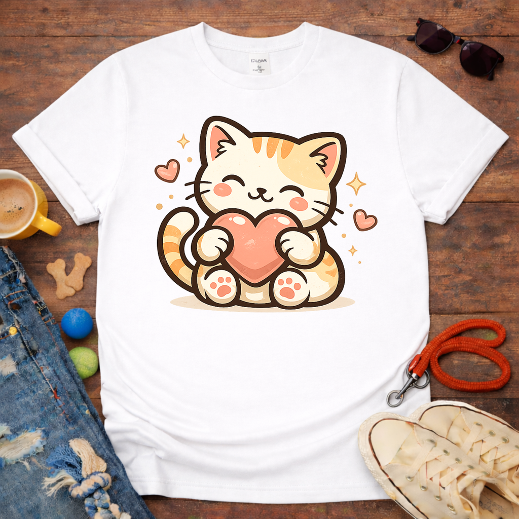 Cat and hart T-Shirt