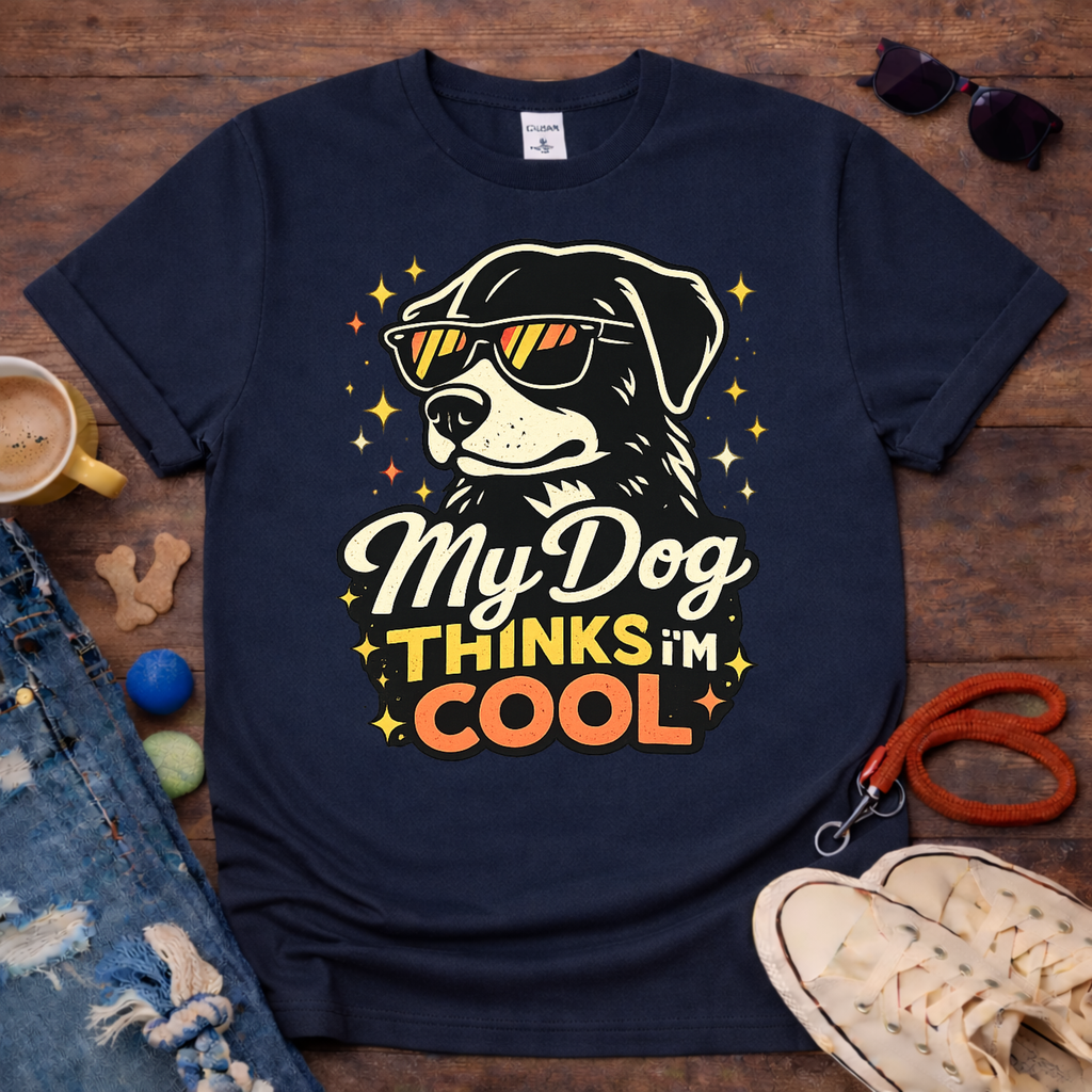 😎🐾My Dog thinks that I am COOL T-Shirt🐾😎