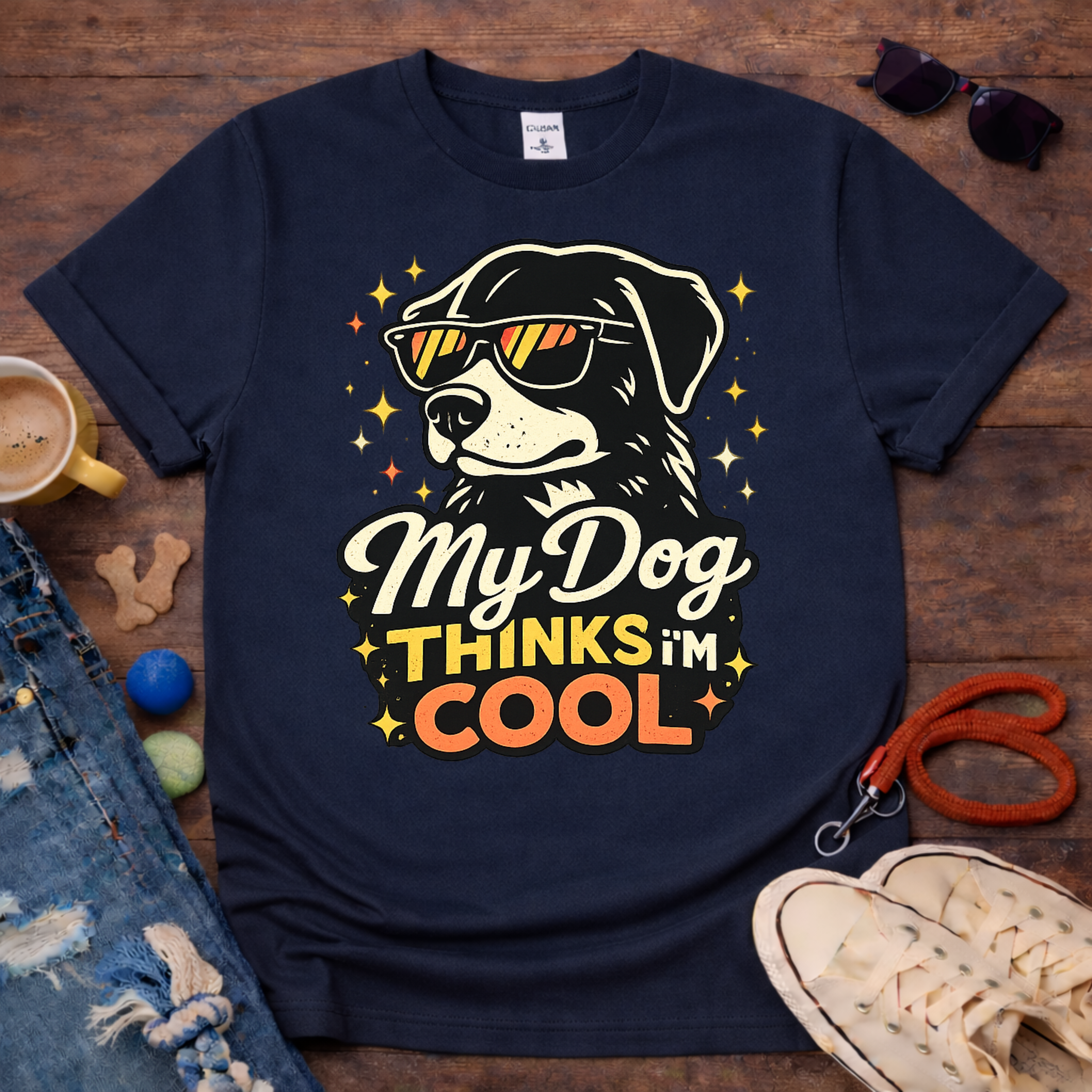 😎🐾My Dog thinks that I am COOL T-Shirt🐾😎