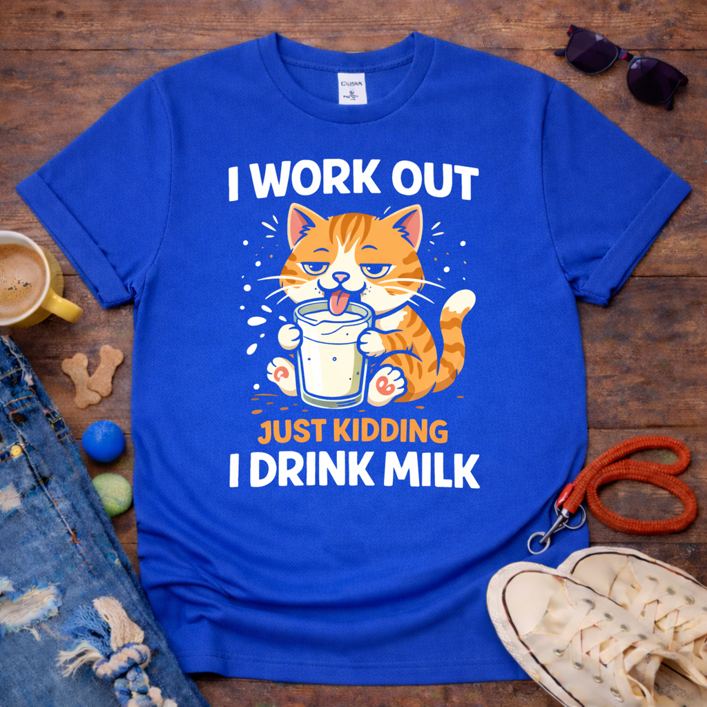 Cat drinking milk T-Shirt