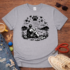 Dog and Me looking at the sun T-Shirt