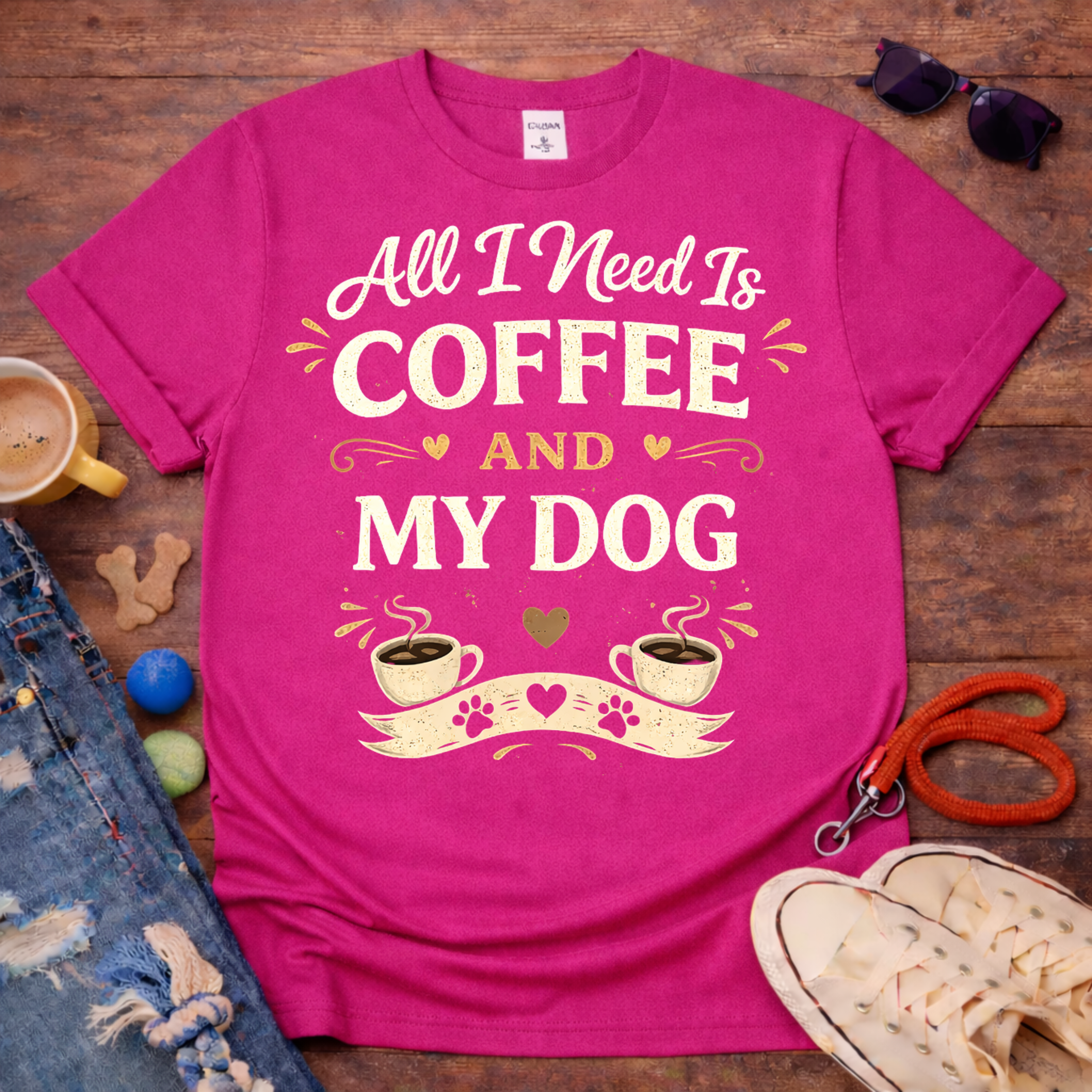 ❤️Coffee and My Dog T-Shirt❤️