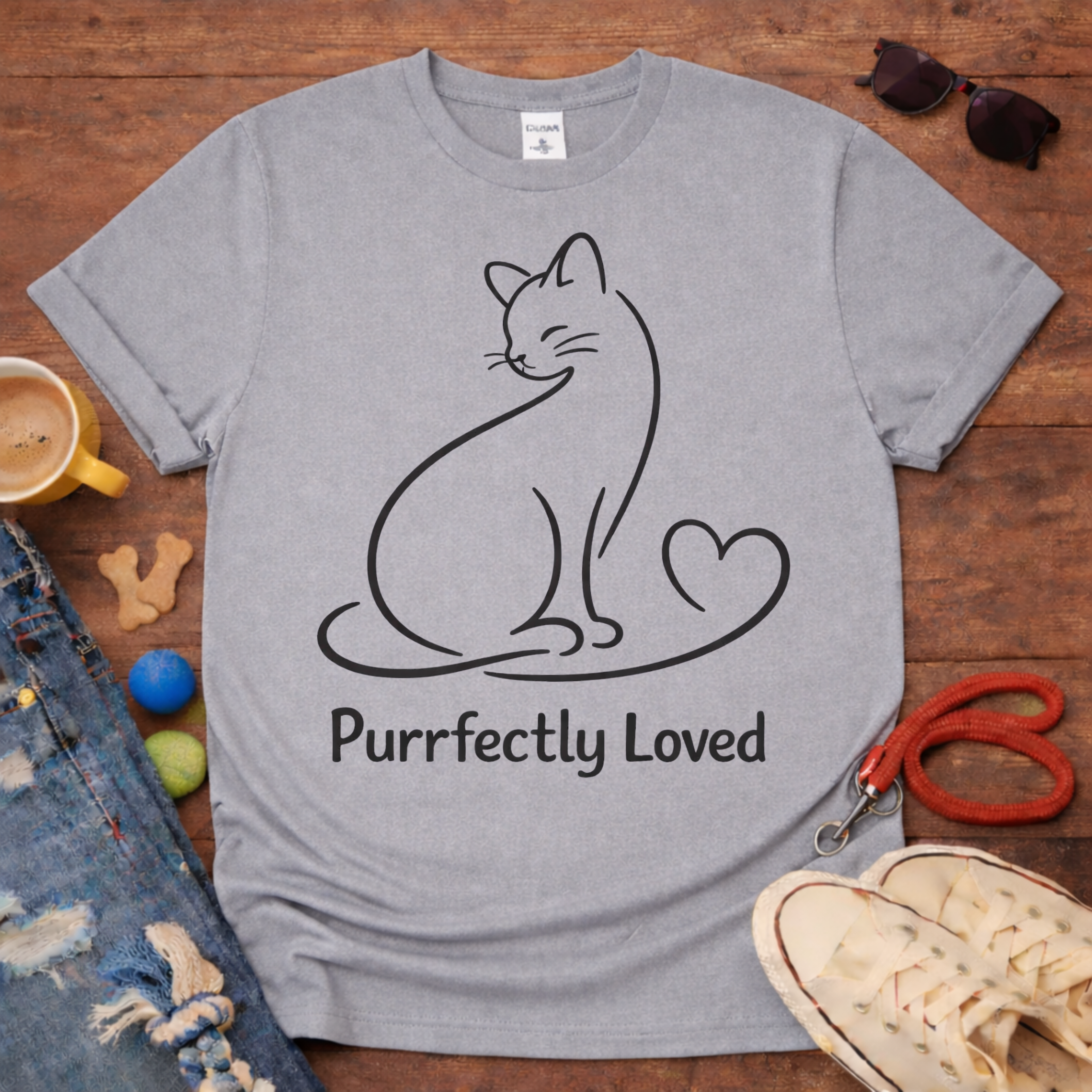 Single line Cat #2 T-shirt