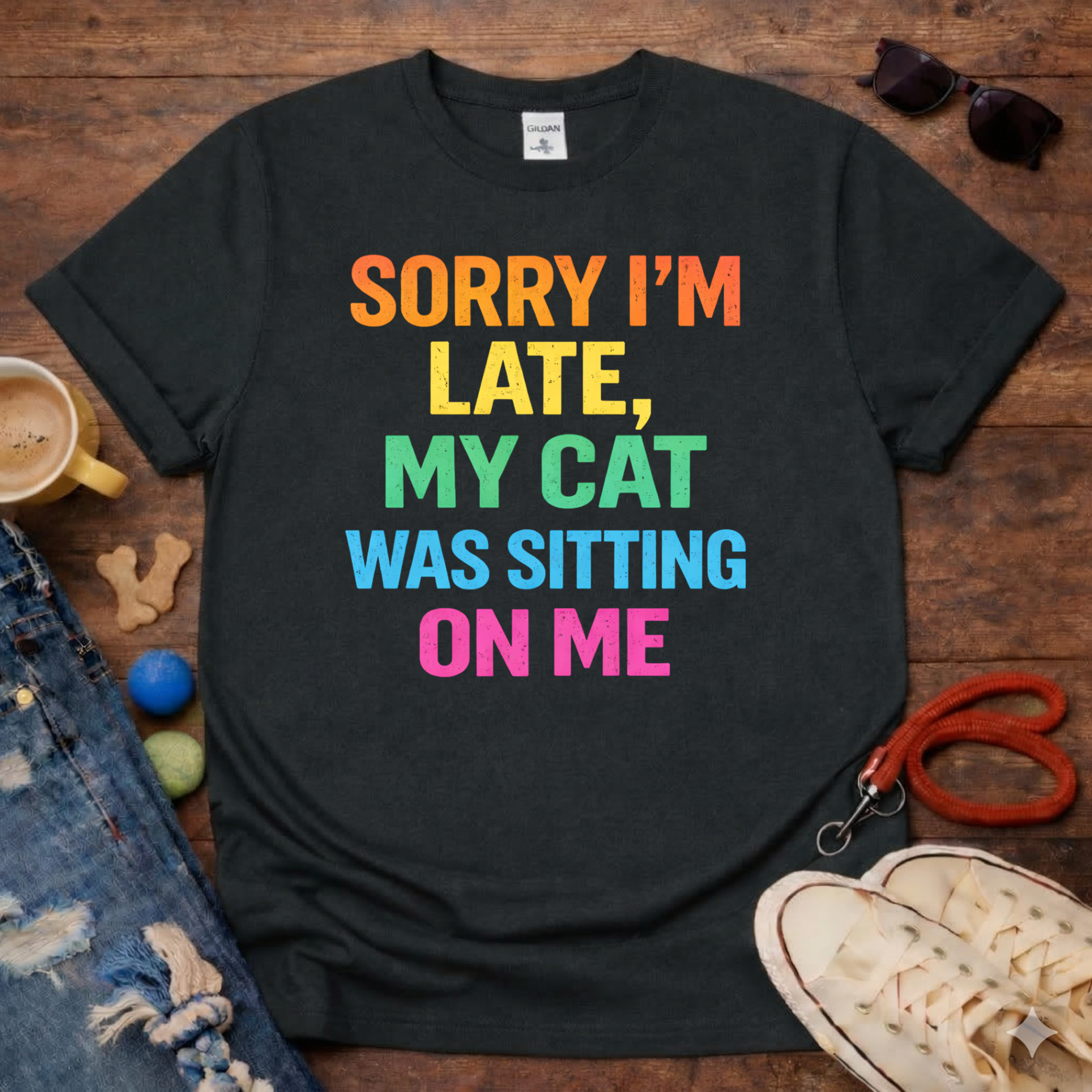 My Cat Sitting on Me T-Shirt