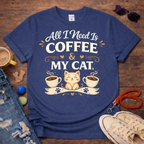 ☕❤️Coffee and My Cat T-Shirt❤️☕