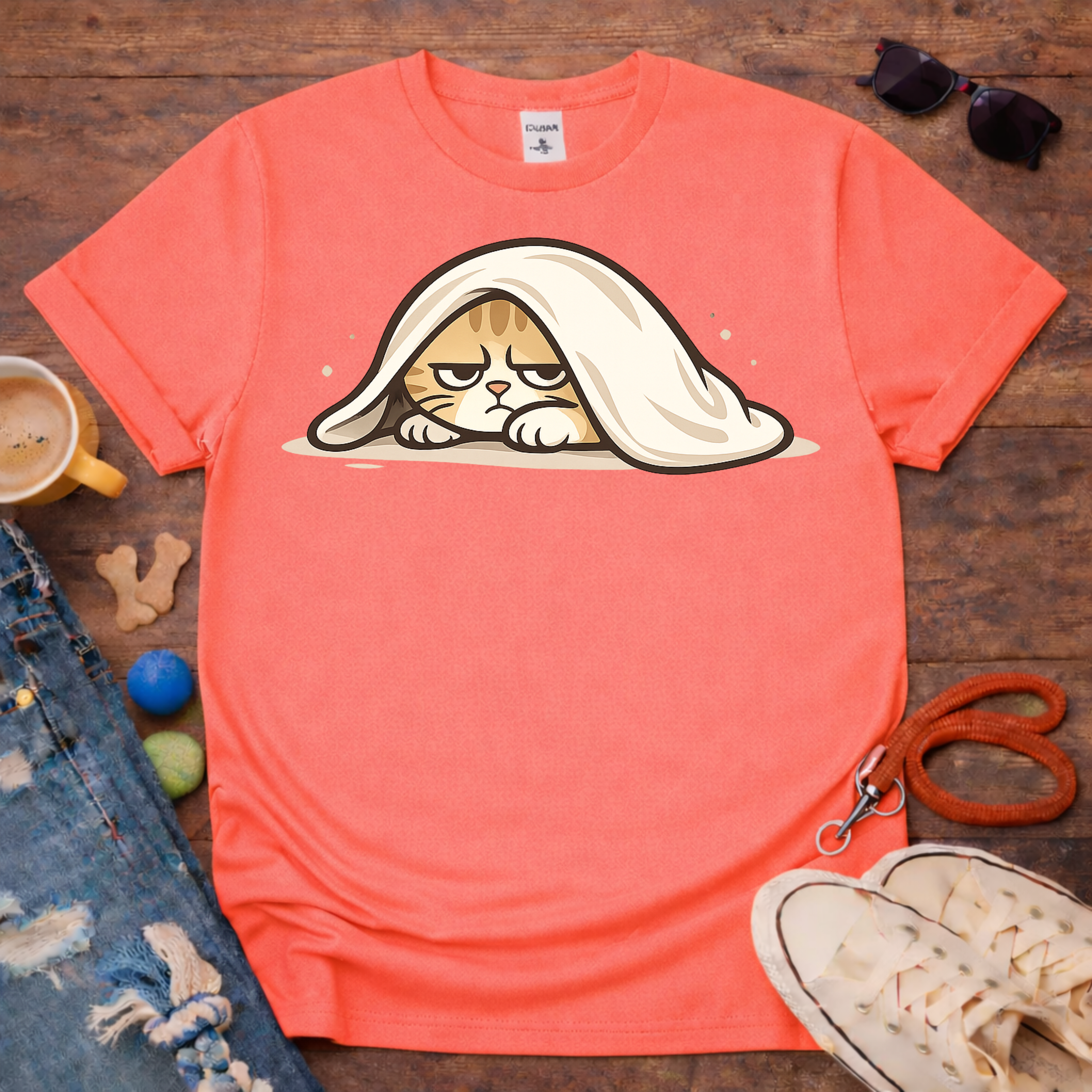 Cat under blanket T-Shirt
