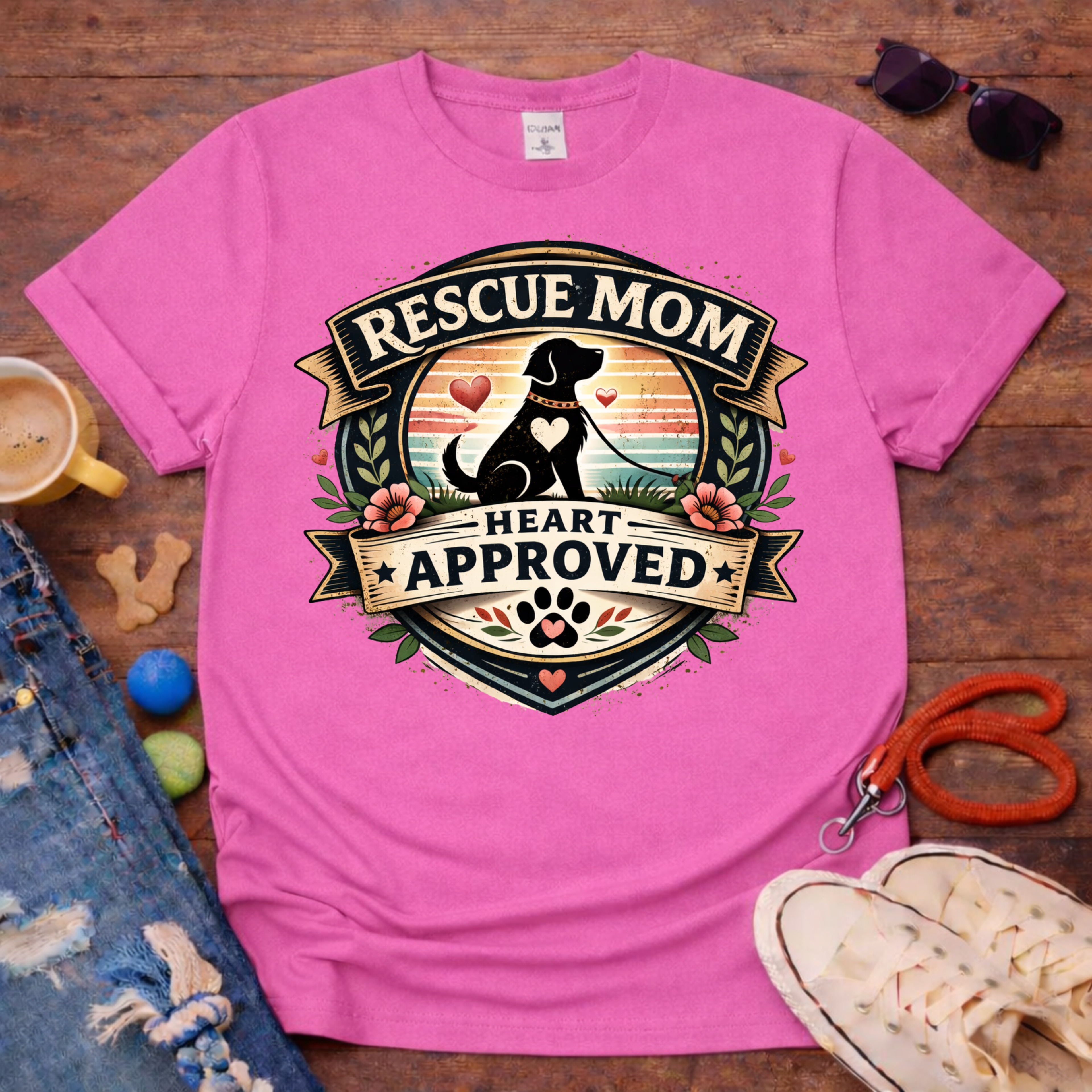 ❤️Rescue Mom and Love T-Shirt❤️