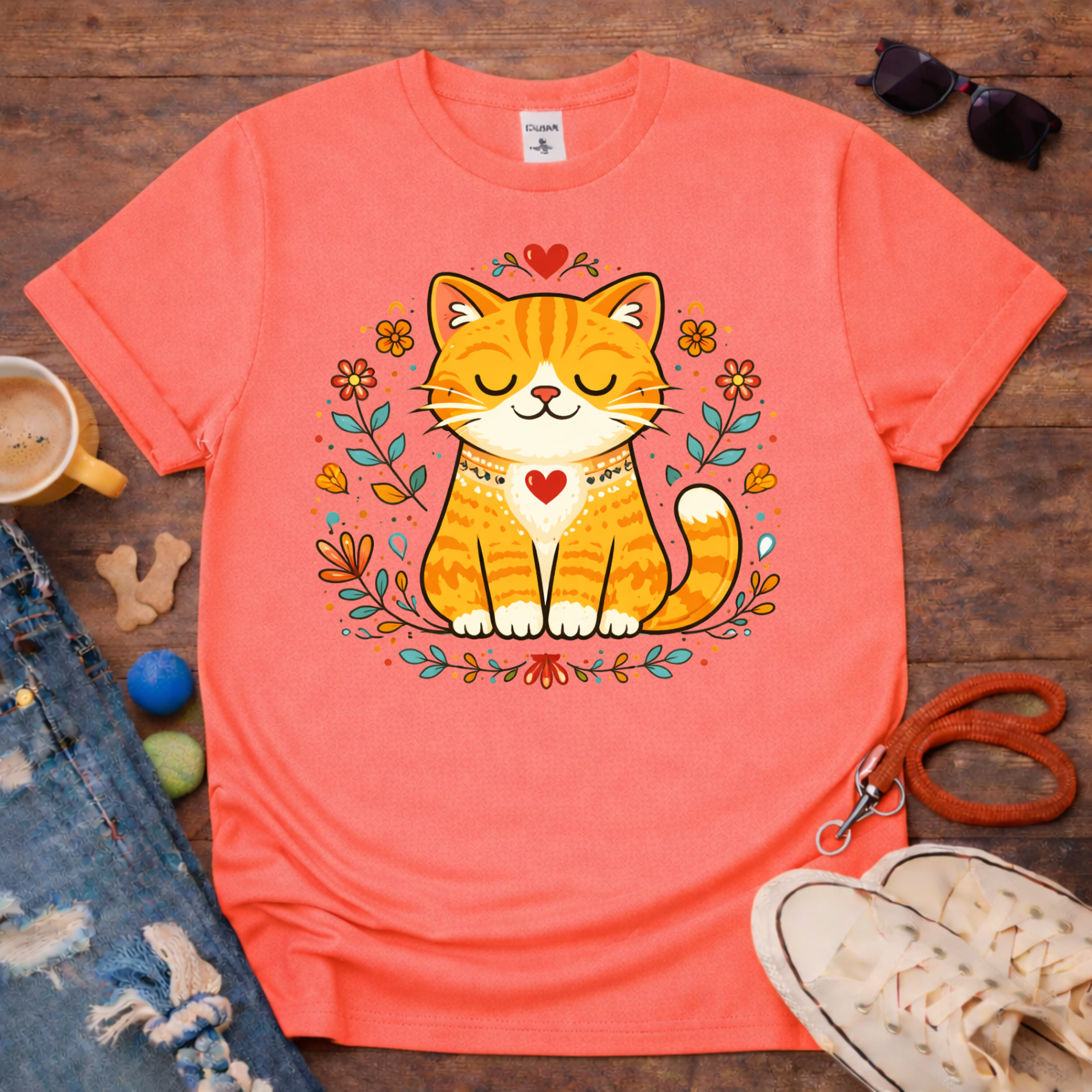 🌸Cute Flower Cat T-shirt🌸