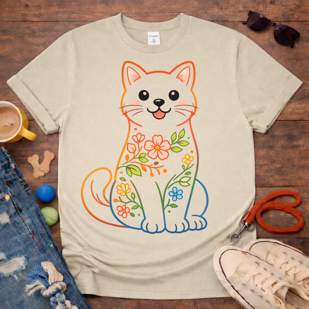 😻🌼Flower Cat T-Shirt🌼😻