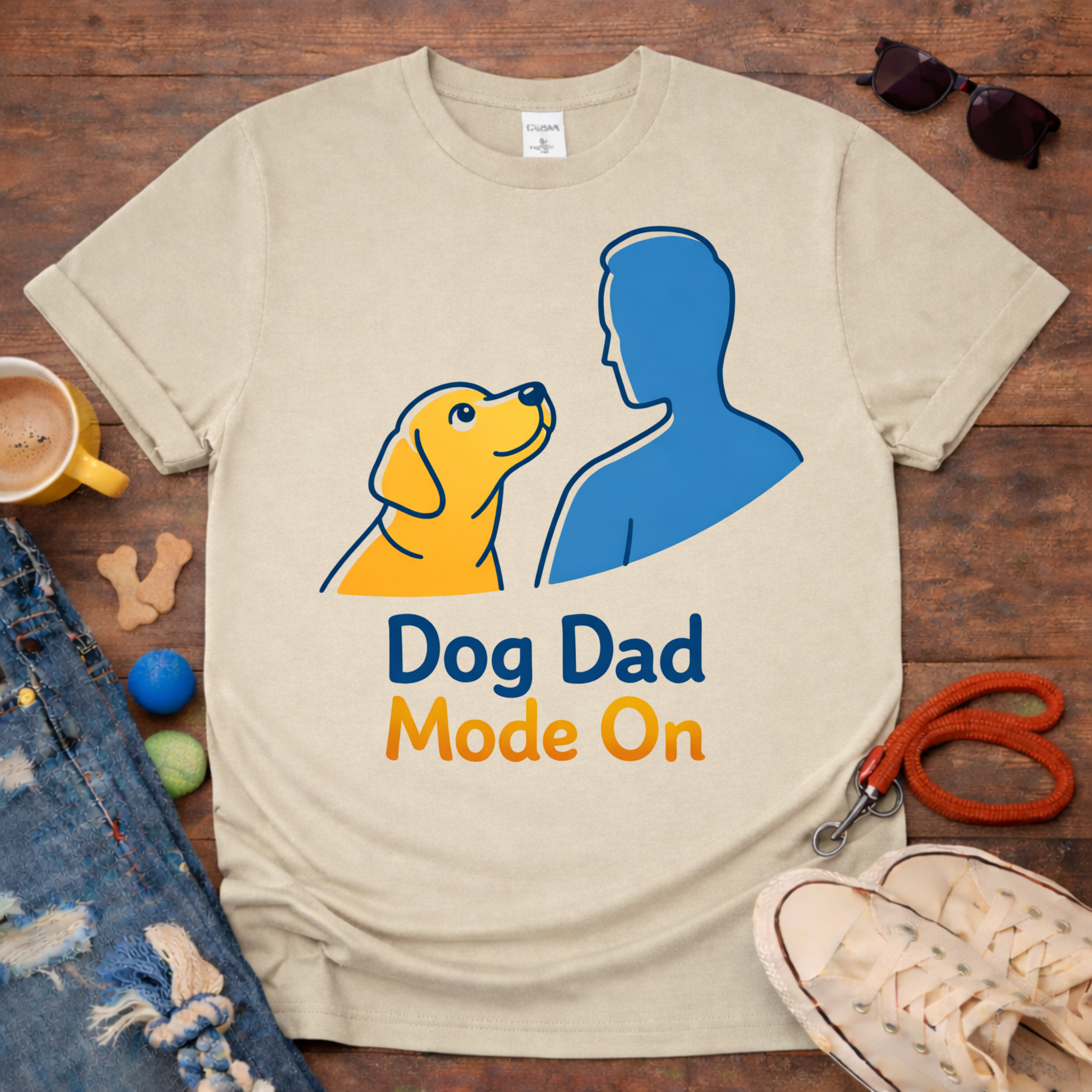 Dog Dad Mode On T-Shirt