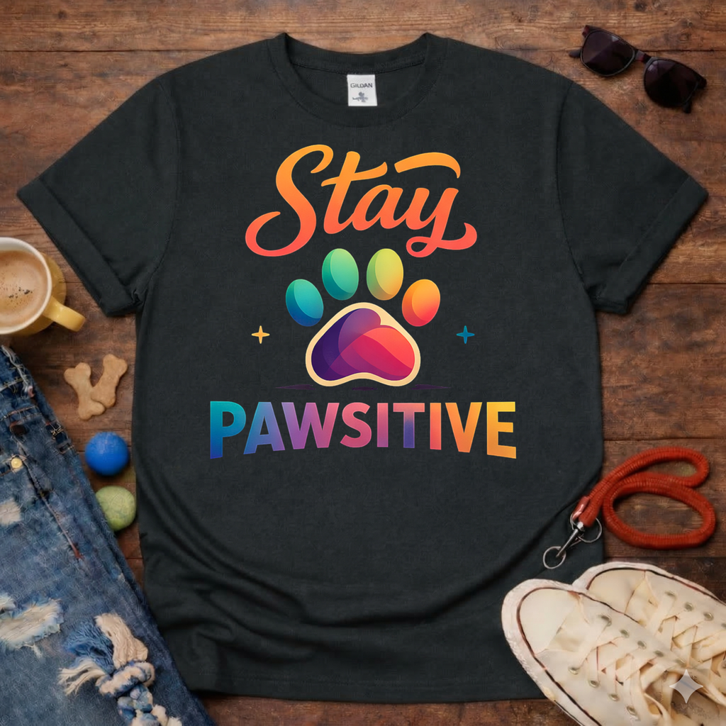 Stay PAWsitive T-Shirt