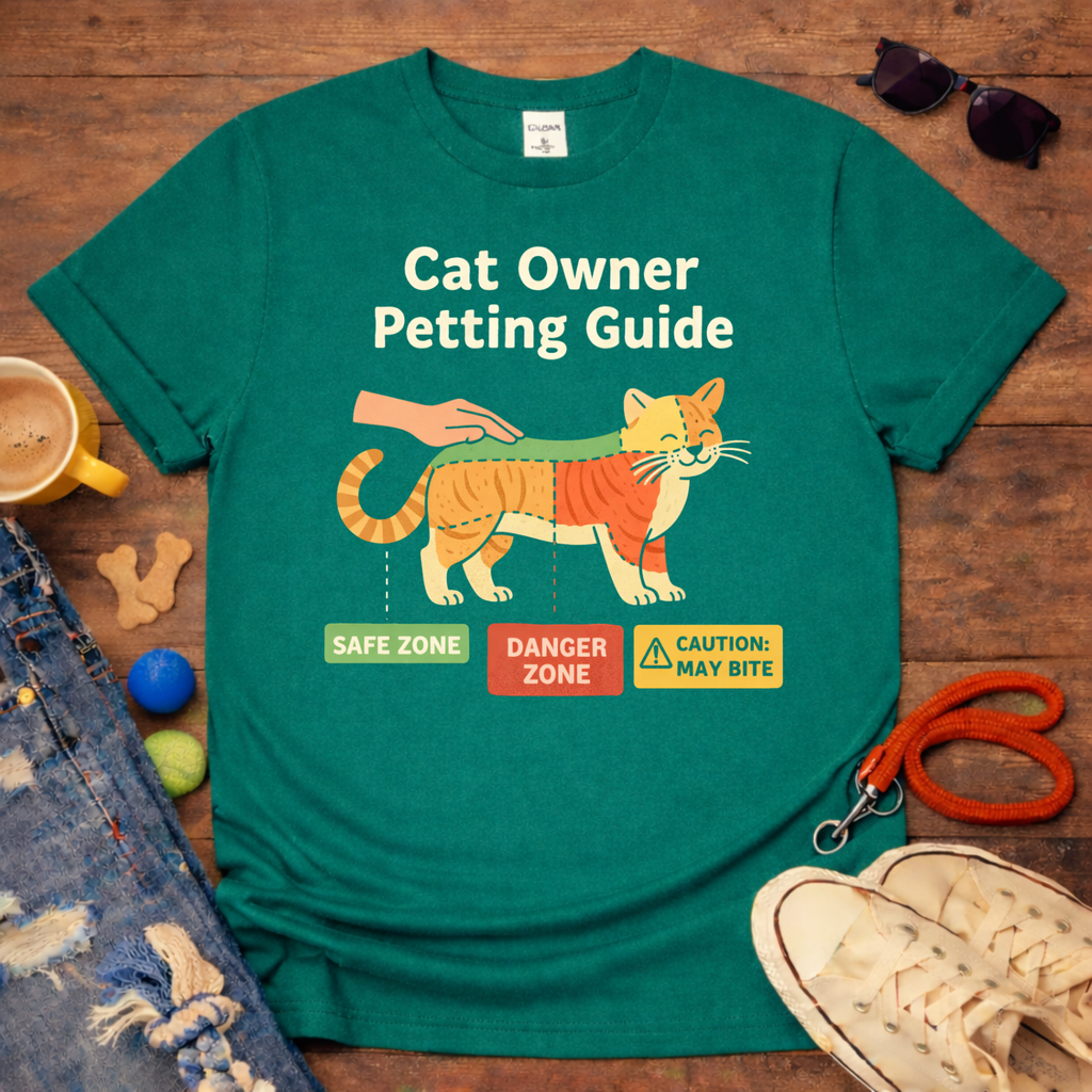 😻🌼Cat Petting Guide T-Shirt🌼😻