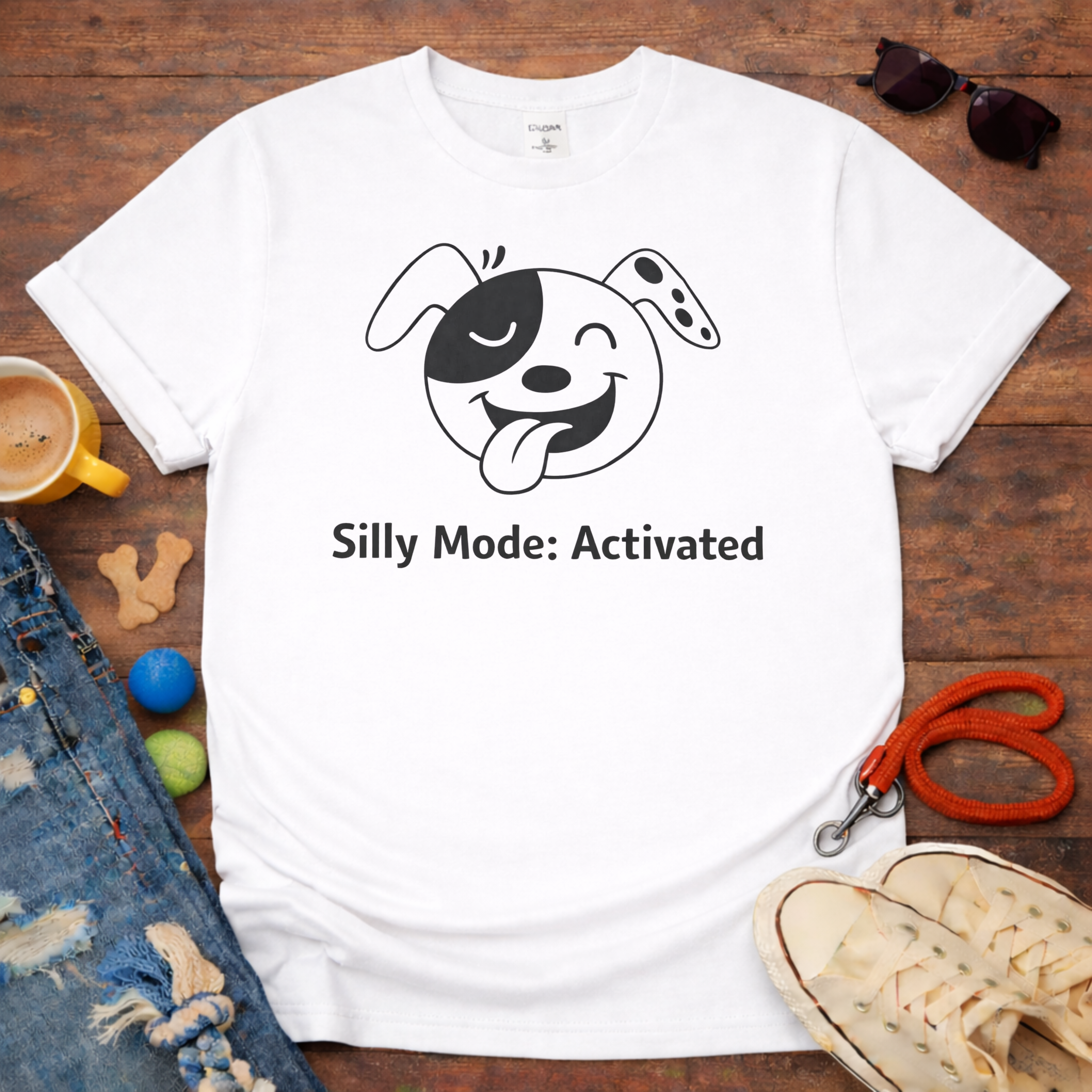 Laughing dog, Silly mode T-Shirt
