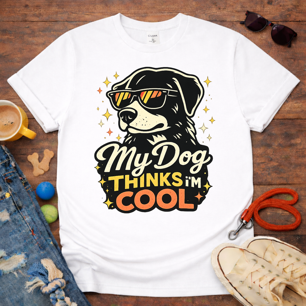😎🐾My Dog thinks that I am COOL T-Shirt🐾😎