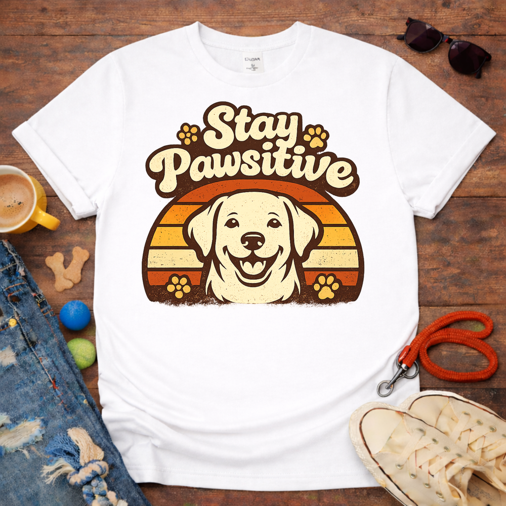 😊🐾Stay Pawsitive T-Shirt🐾😊