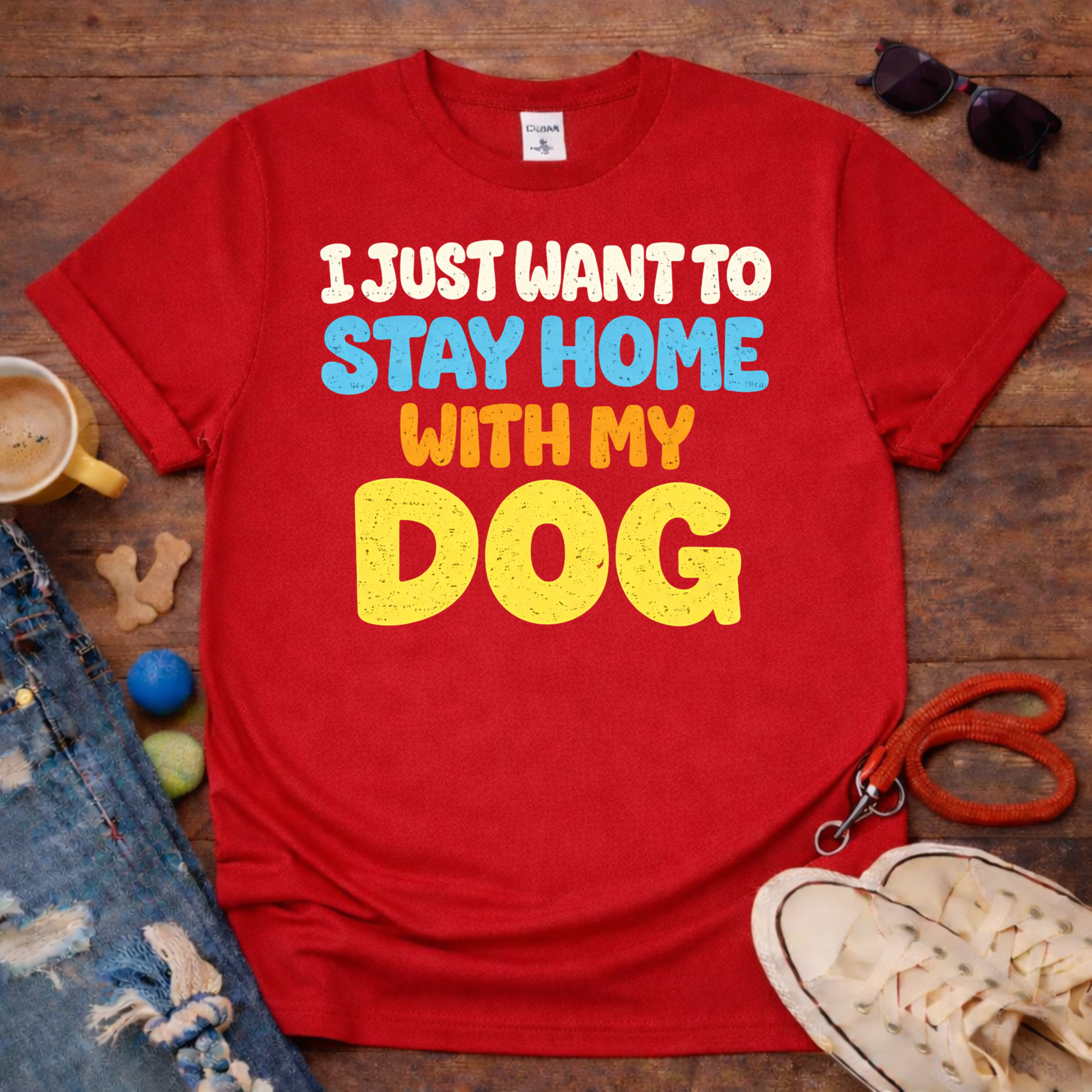 Stay home with my dog T-Shirt
