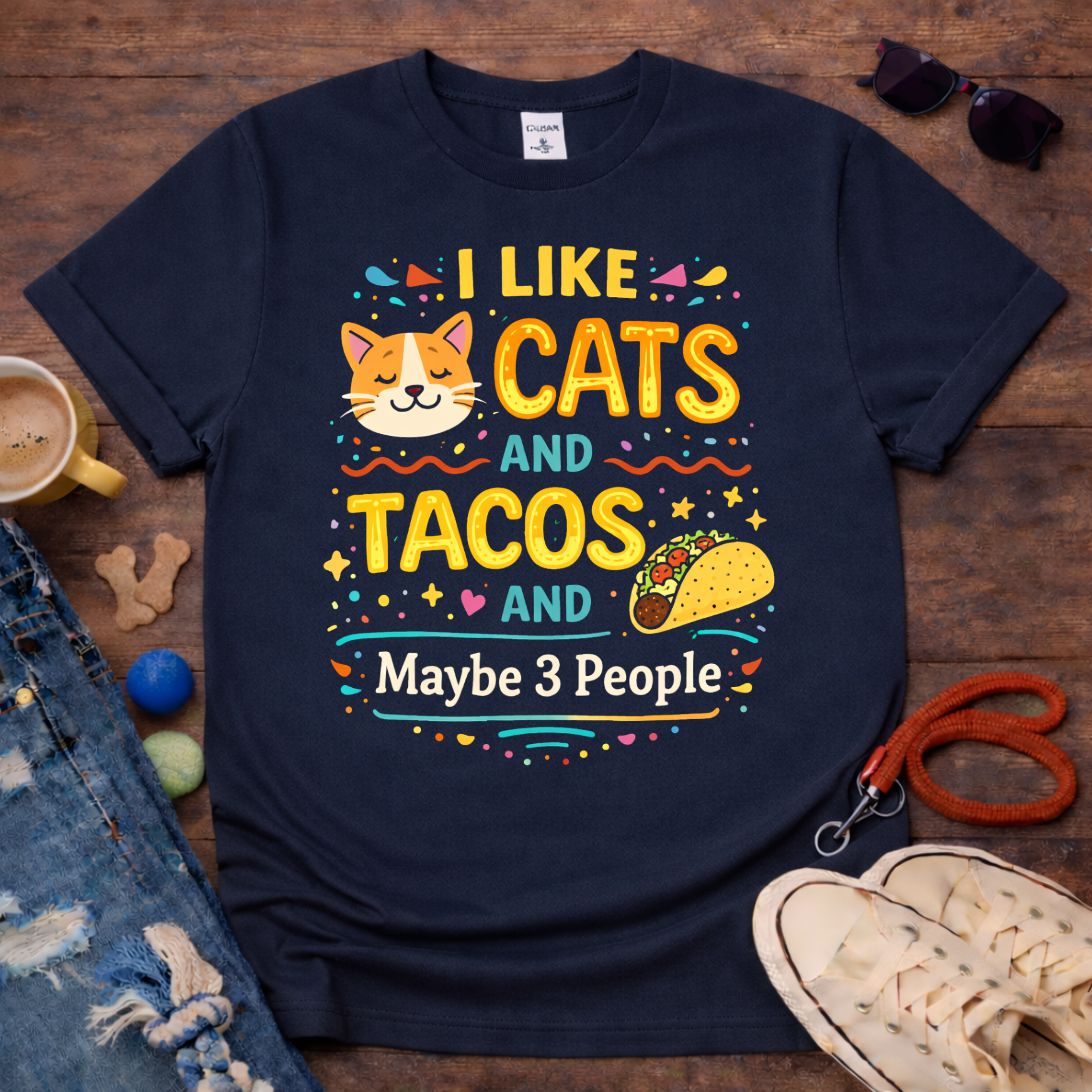 😻Love Cats and Tacos T-Shirt😻