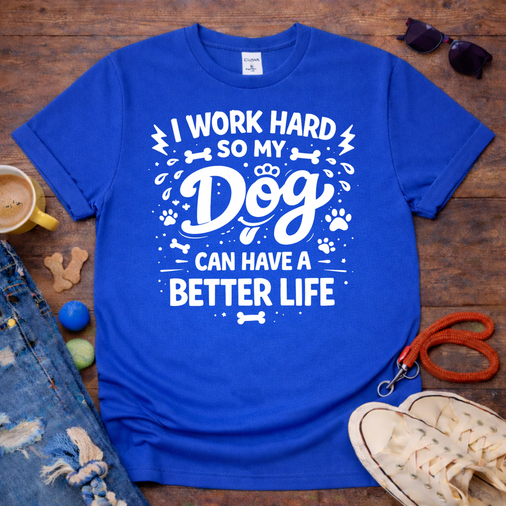 🦴🐕I work hard for my dog T-Shirt🦴🐕