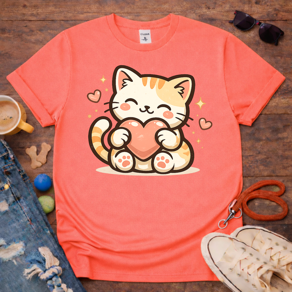Cat and hart T-Shirt