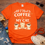 ☕❤️Coffee and My Cat T-Shirt❤️☕
