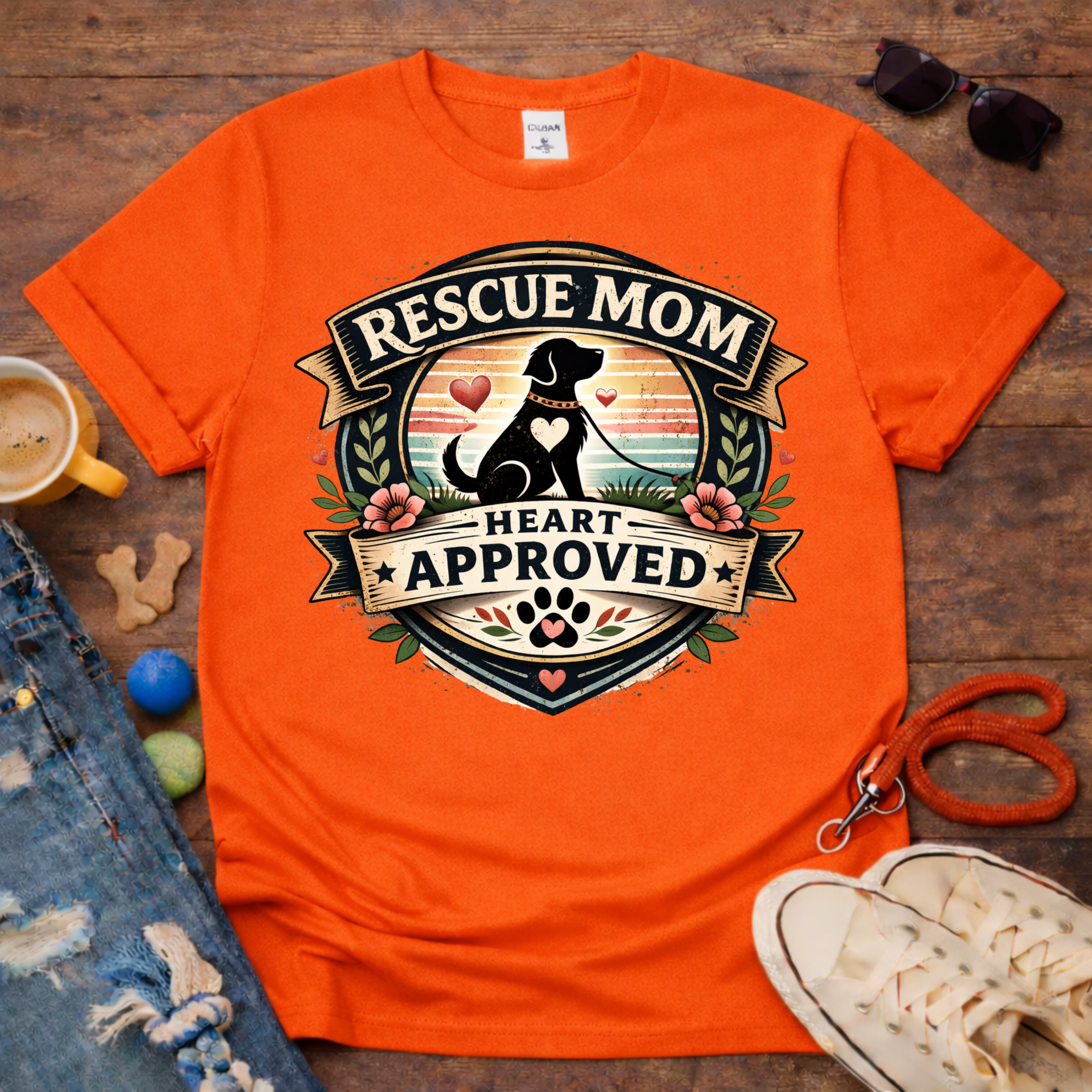 ❤️Rescue Mom and Love T-Shirt❤️