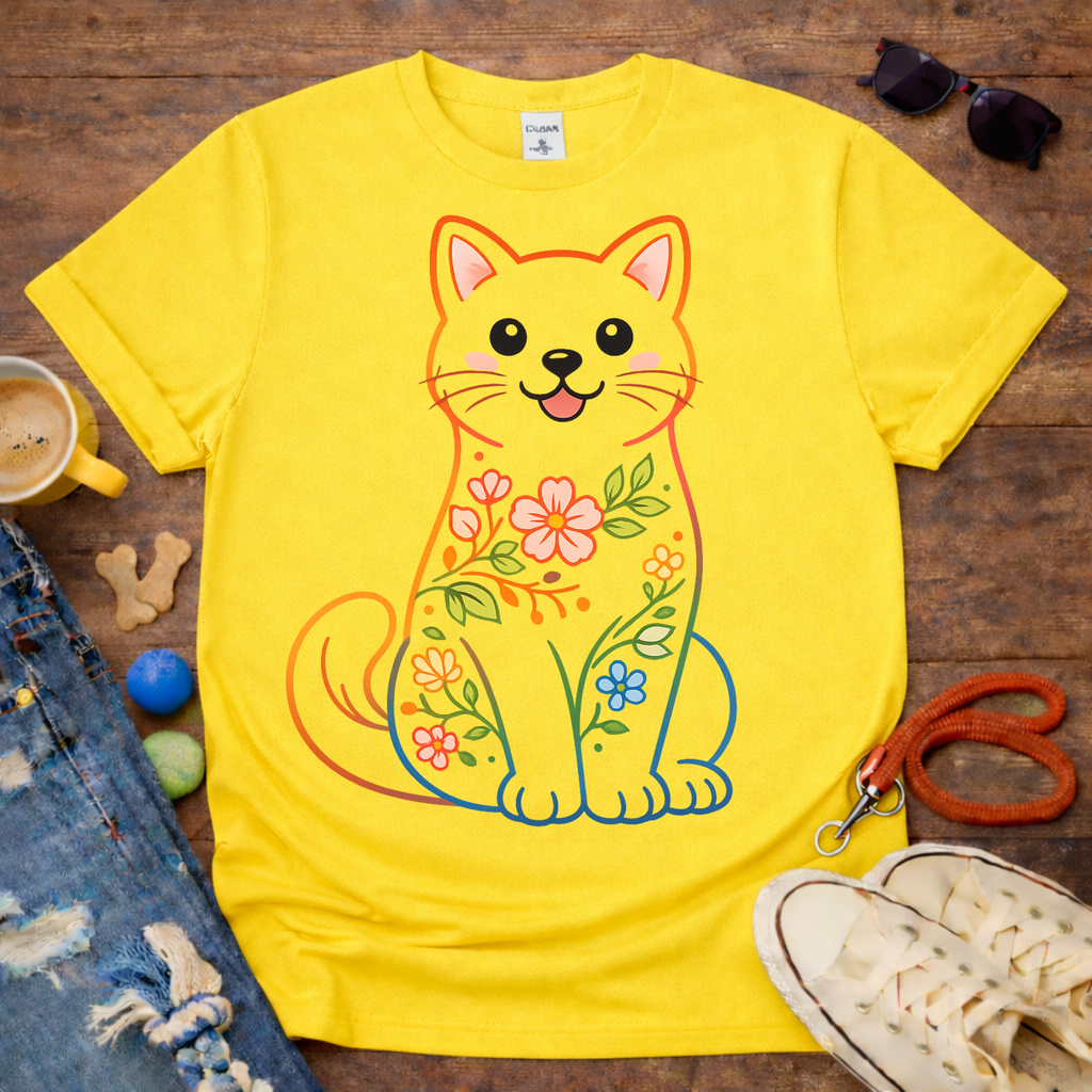 😻🌼Flower Cat T-Shirt🌼😻