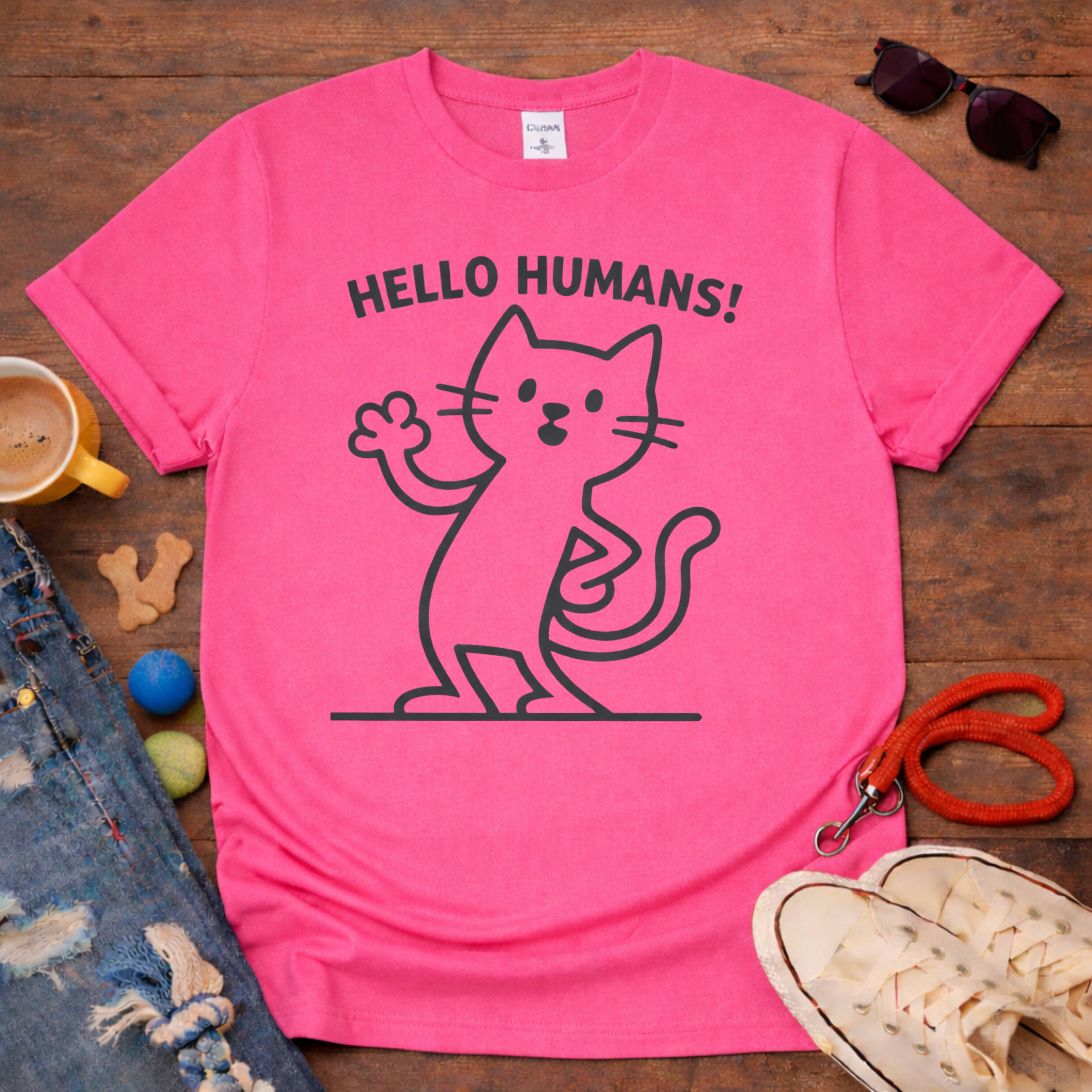 👋😺Hello Humans T-Shirt😺👋