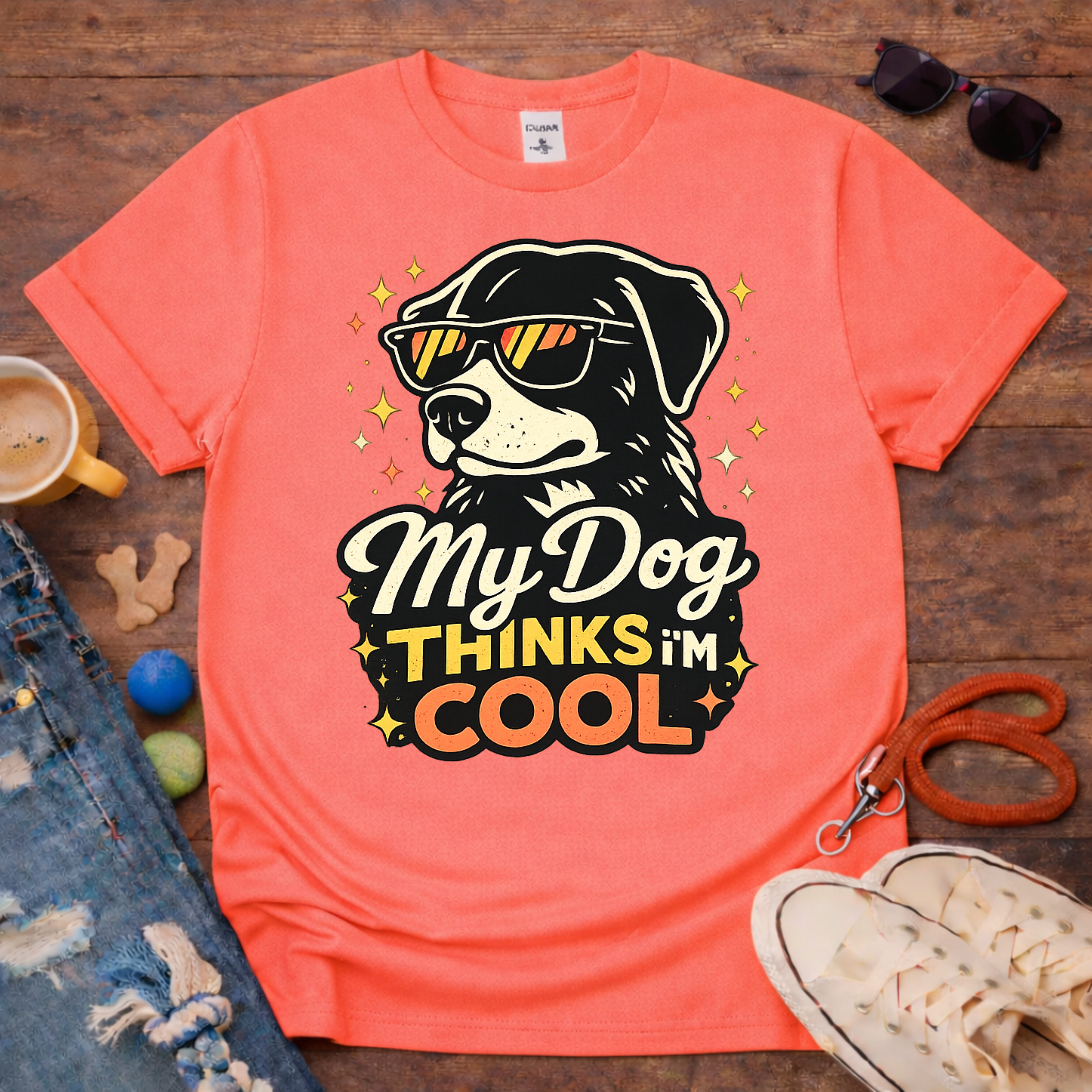 😎🐾My Dog thinks that I am COOL T-Shirt🐾😎