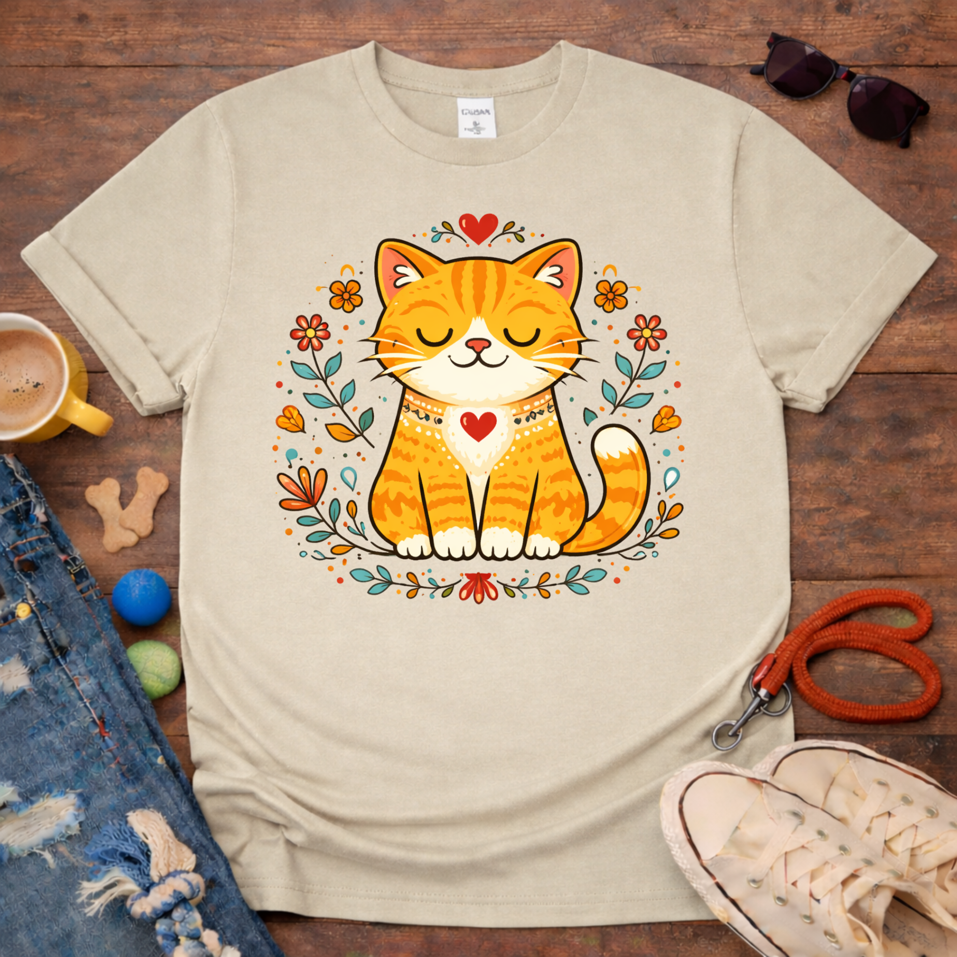 🌸Cute Flower Cat T-shirt🌸