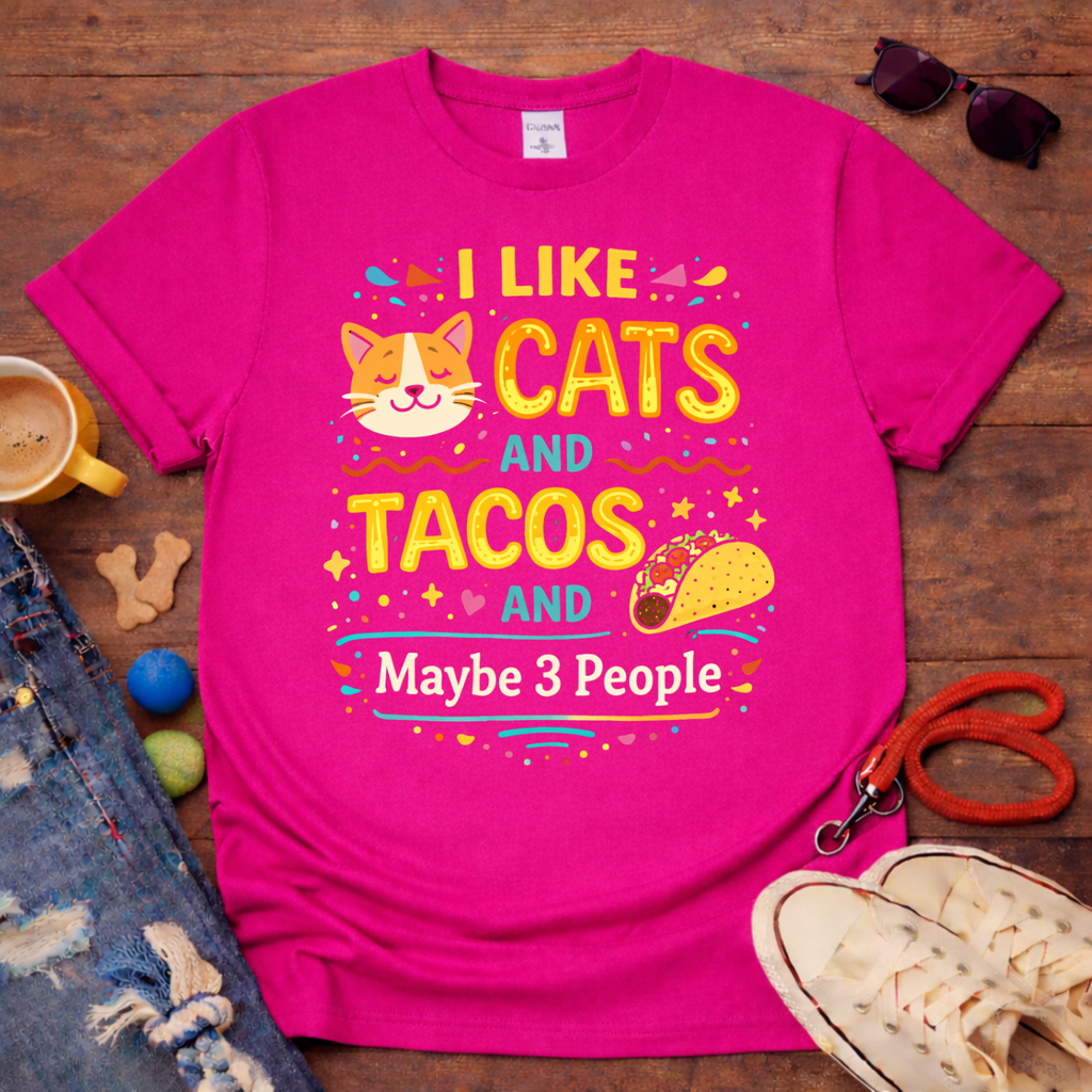 😻Love Cats and Tacos T-Shirt😻