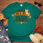 Girl who Loves Cats T-Shirt