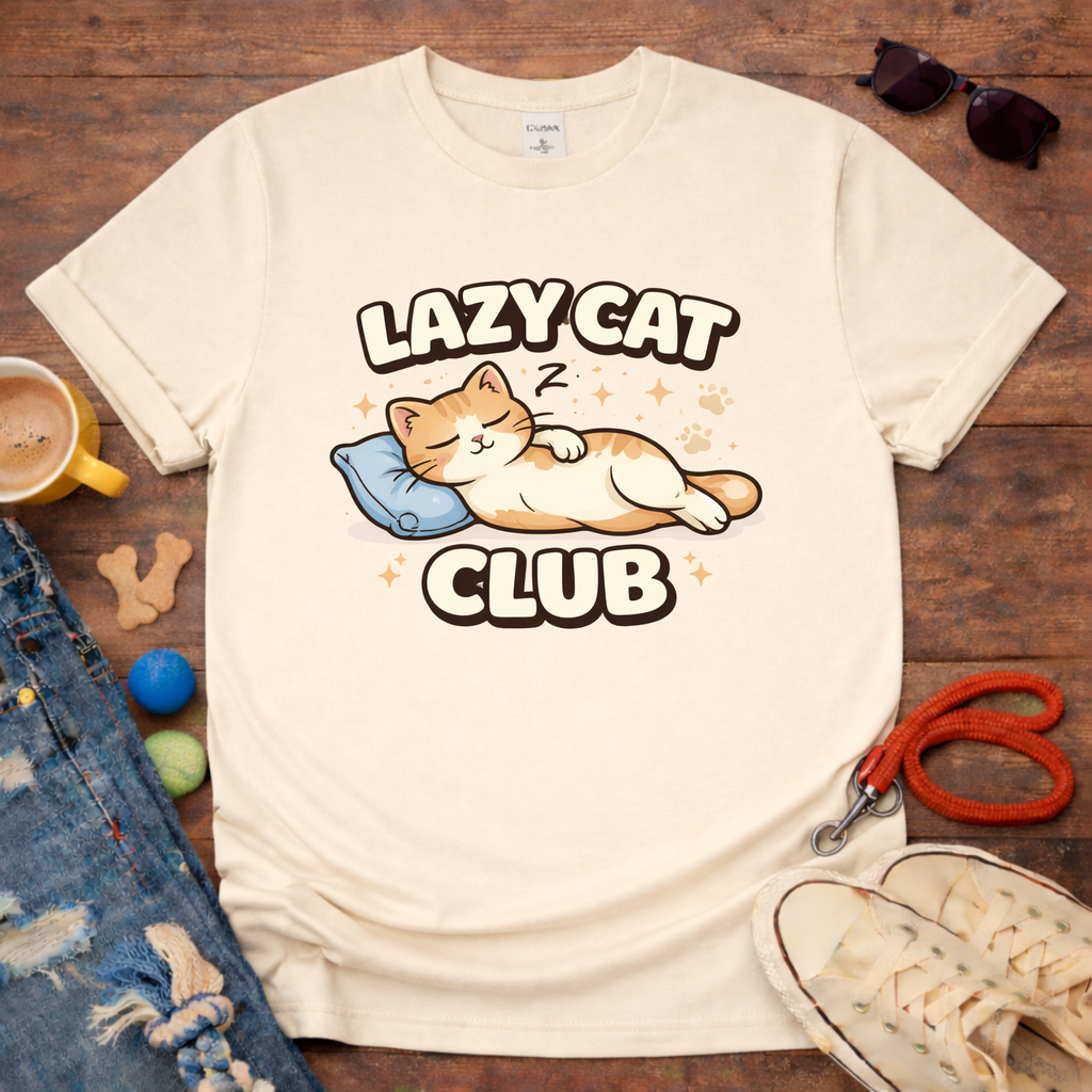 Lazy cat T-shirt