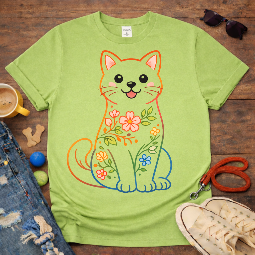 😻🌼Flower Cat T-Shirt🌼😻