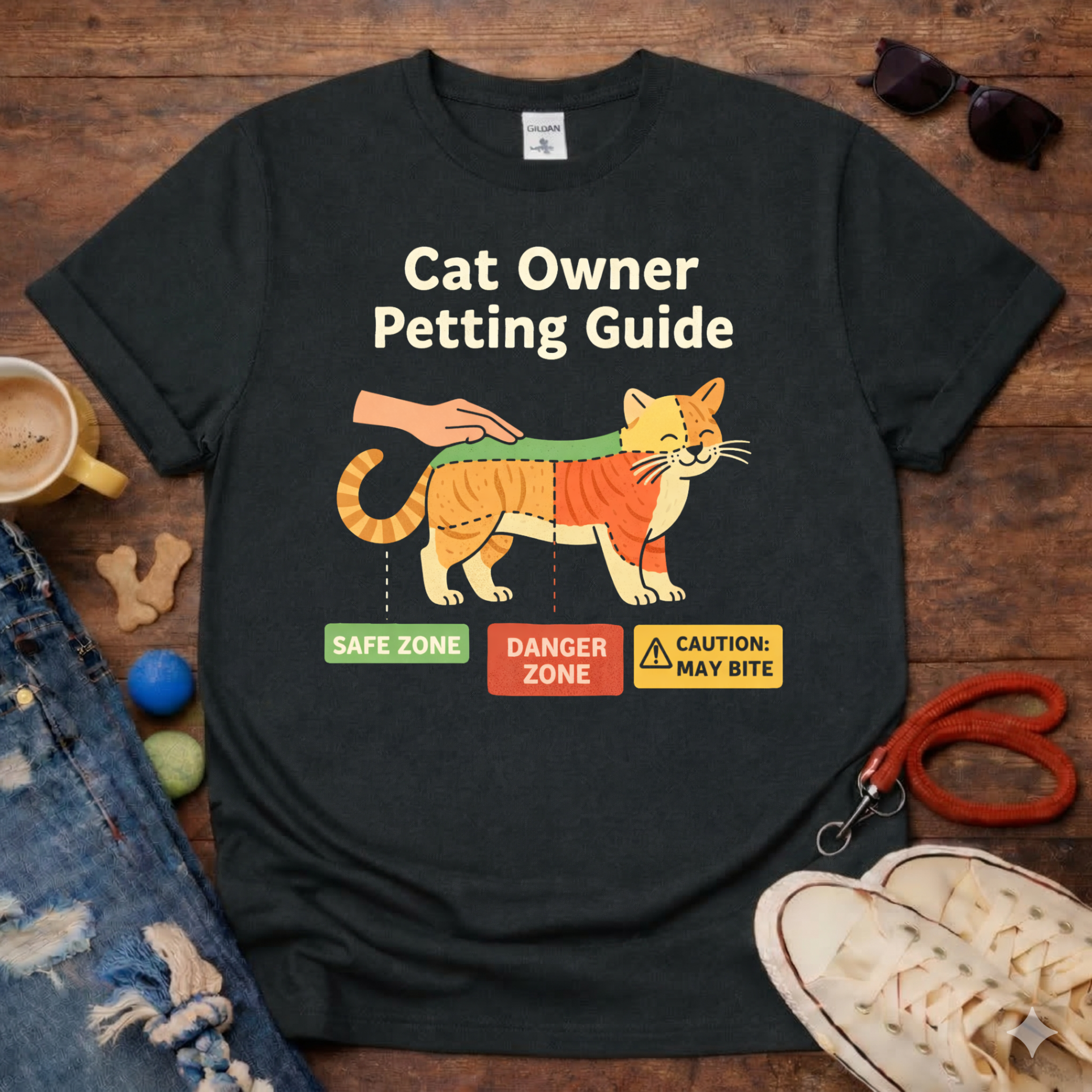 😻🌼Cat Petting Guide T-Shirt🌼😻